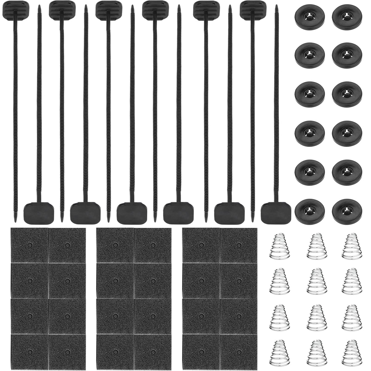 Mellbree 3-Pack Electric Radiator Fan Mounting Kit - Compatible For Cooling Fan And Transmission Cooler