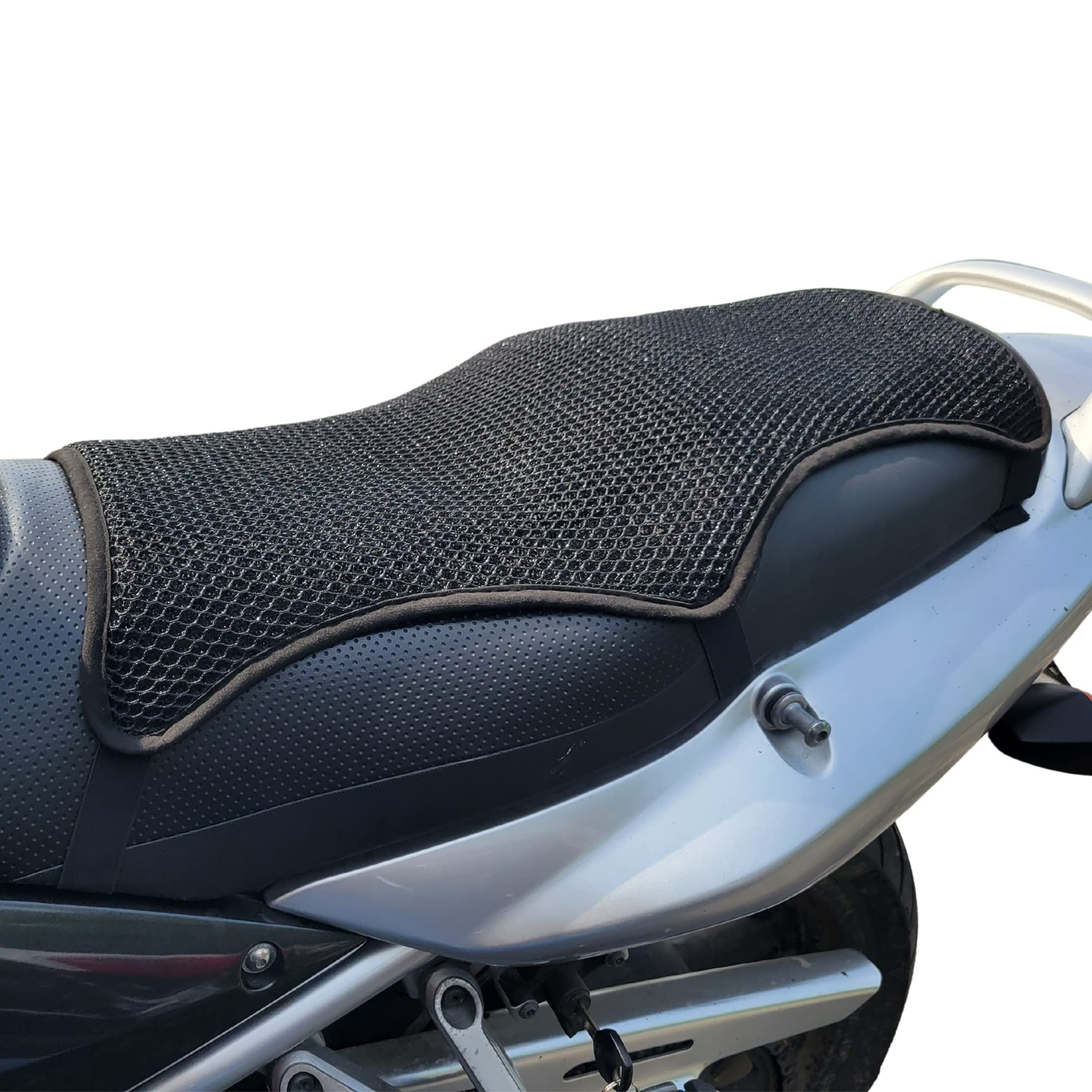 Badass Moto Air Cooling Motorcycle Seat Cushion. 3D Mesh Sport Touring Motorcycle Seat Pad. Breathable Motorcycle Seat Cover Sto