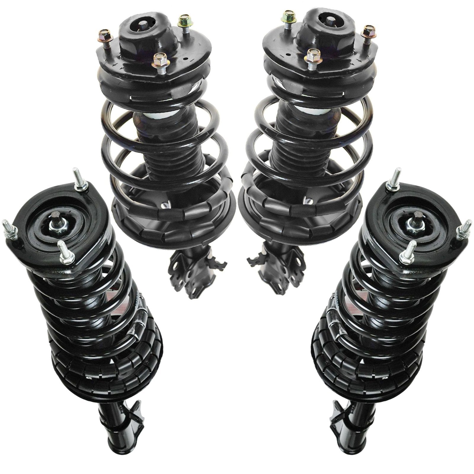 Trq Front And Rear Strut & Coil Spring Assembly Set Driver & Passenger Sides Compatible With 97-01 Toyota Camry 99-01 Solara