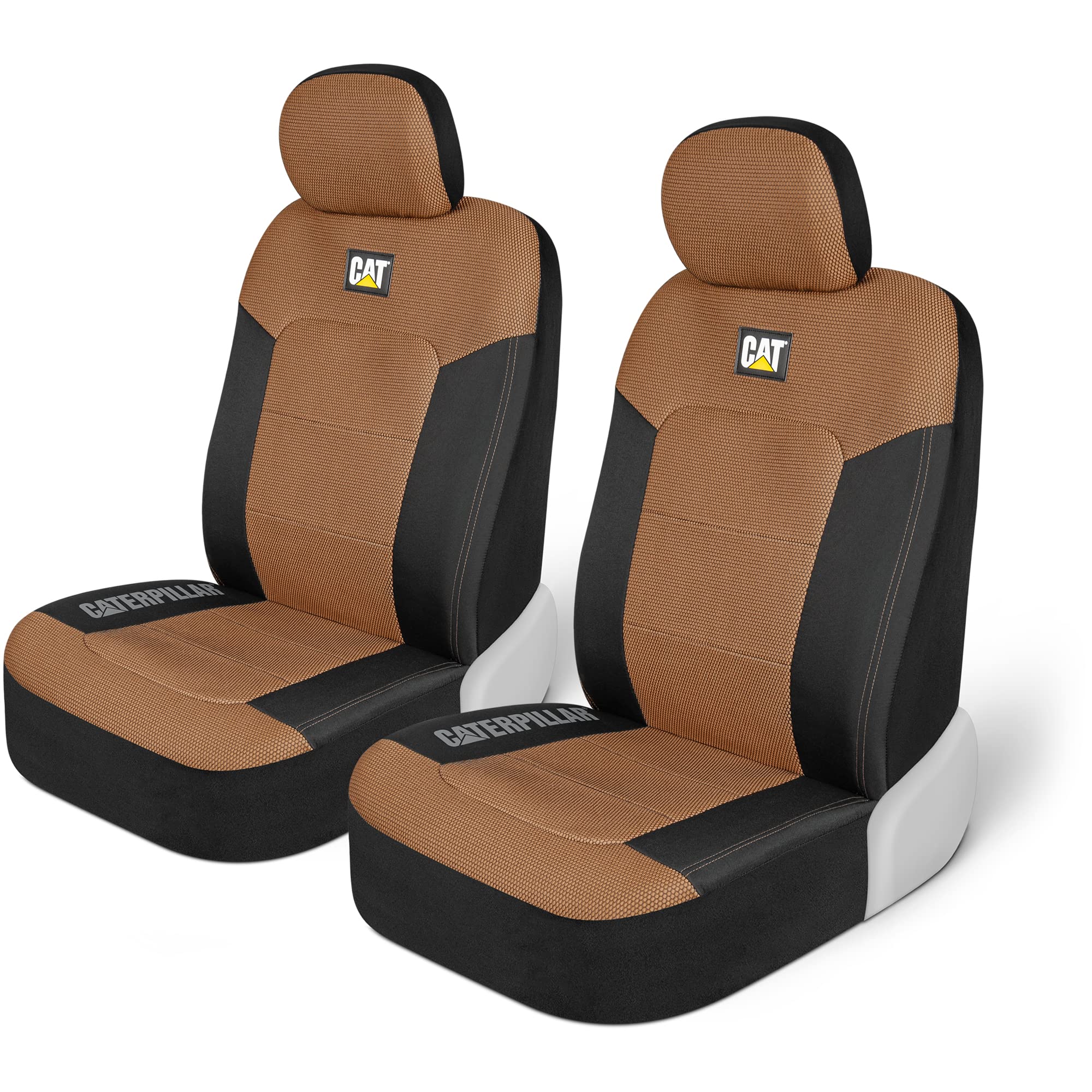 Cat Meshflex Automotive Seat Covers For Cars Trucks And Suvs (Set Of 2) - Beige Car Seat Covers For Front Seats, Truck Seat Prot