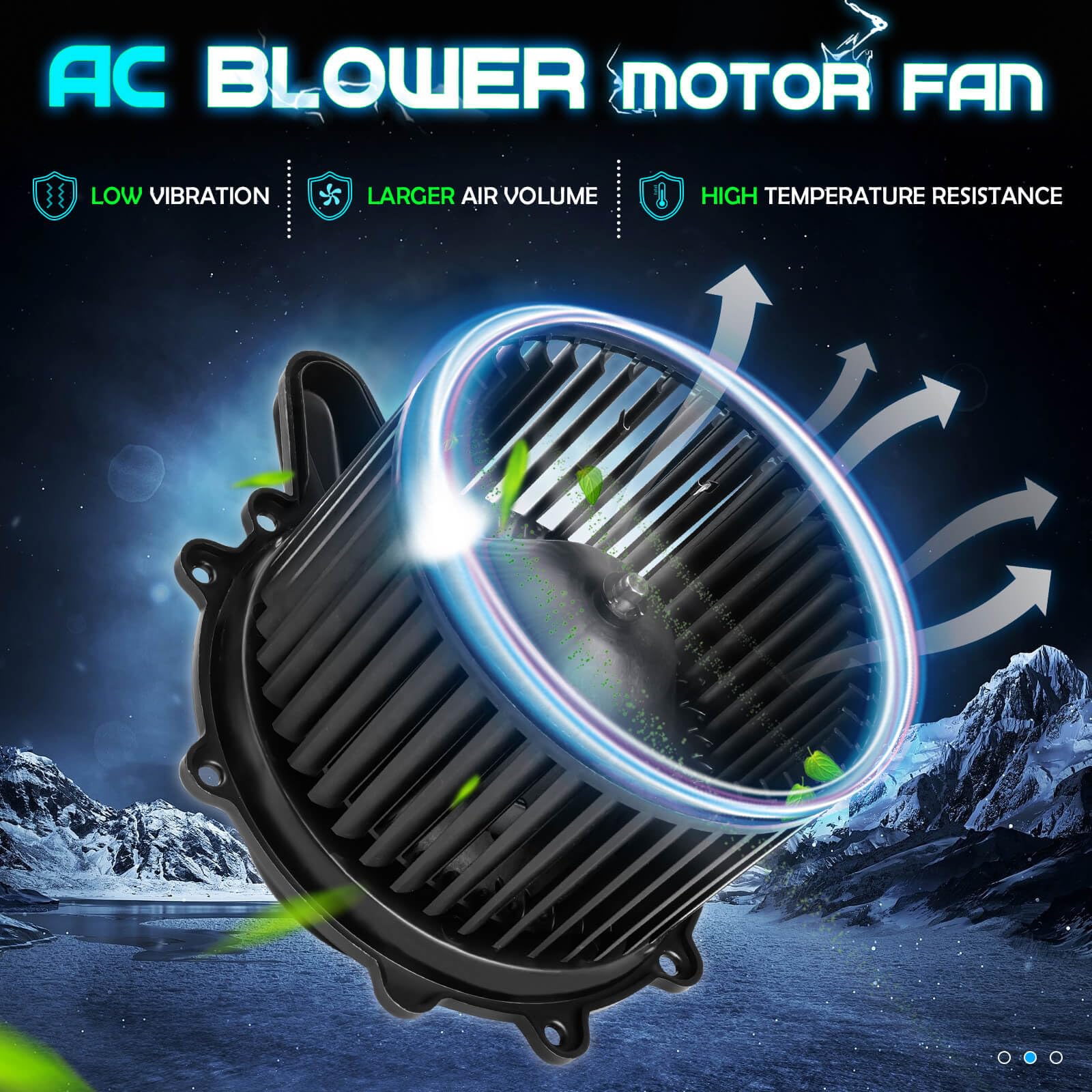 Ac Heater Blower Motor W/Fan Xl7Z 19805 Ea For 1997-2003 Ford F-150/1998-2002 Lincoln Navigator/1997-2002 Ford Expedition/2004 F
