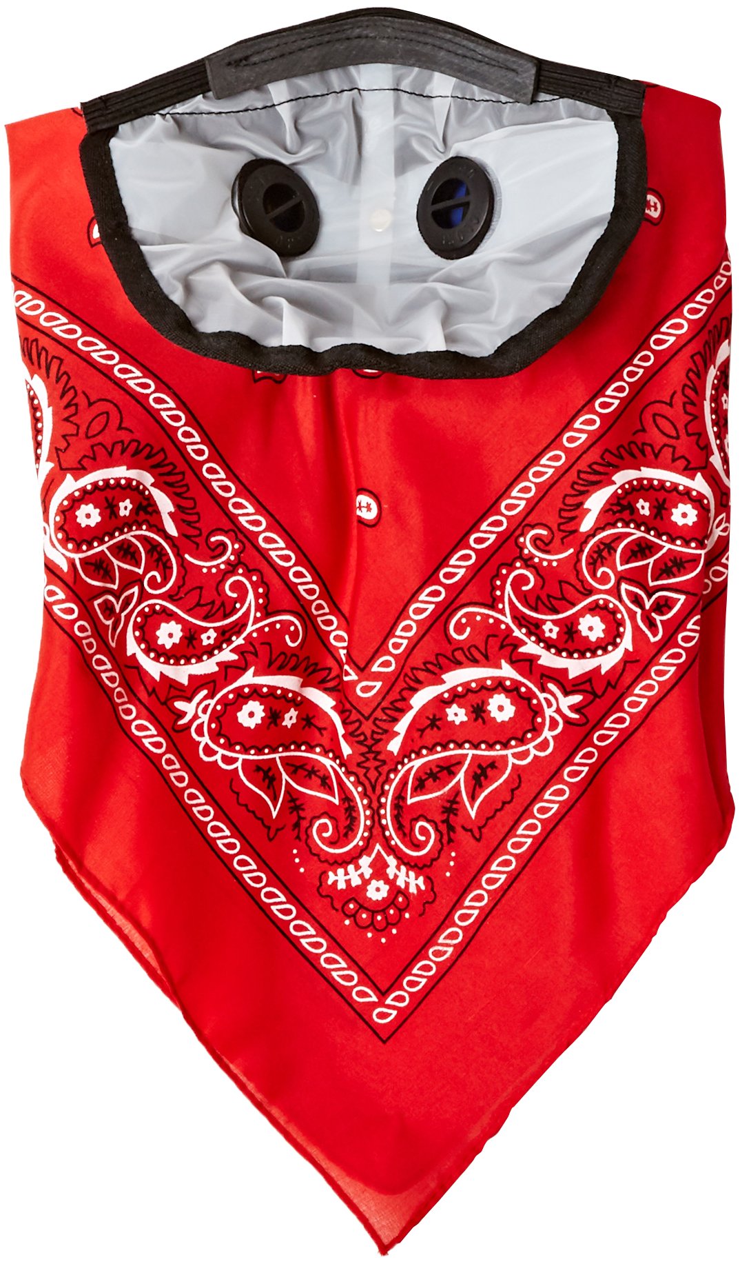 Atv Tek, Bandana Style Dust Masks With Suspension Straps & 3D Nose Box - Red, Xl