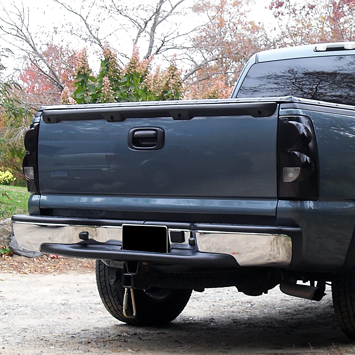 Spec-D Tuning Tailgate Moulding Cap Top Protector Compatible With 1999-2007 Chevrolet Chevy Silverado Gmc Sierra Fleetside
