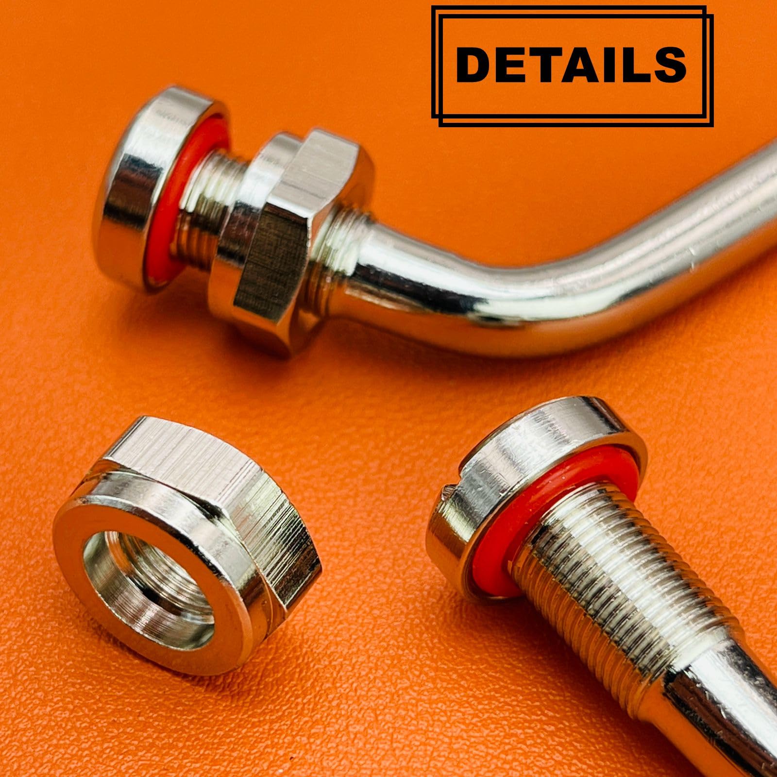 AUKISS TR545D Truck Tire Valve Stems, 60 Degree Brass Valve Stems Compatible with Alcoa 22.5in 24.5in Aluminum Wheels 9.7mm Rim