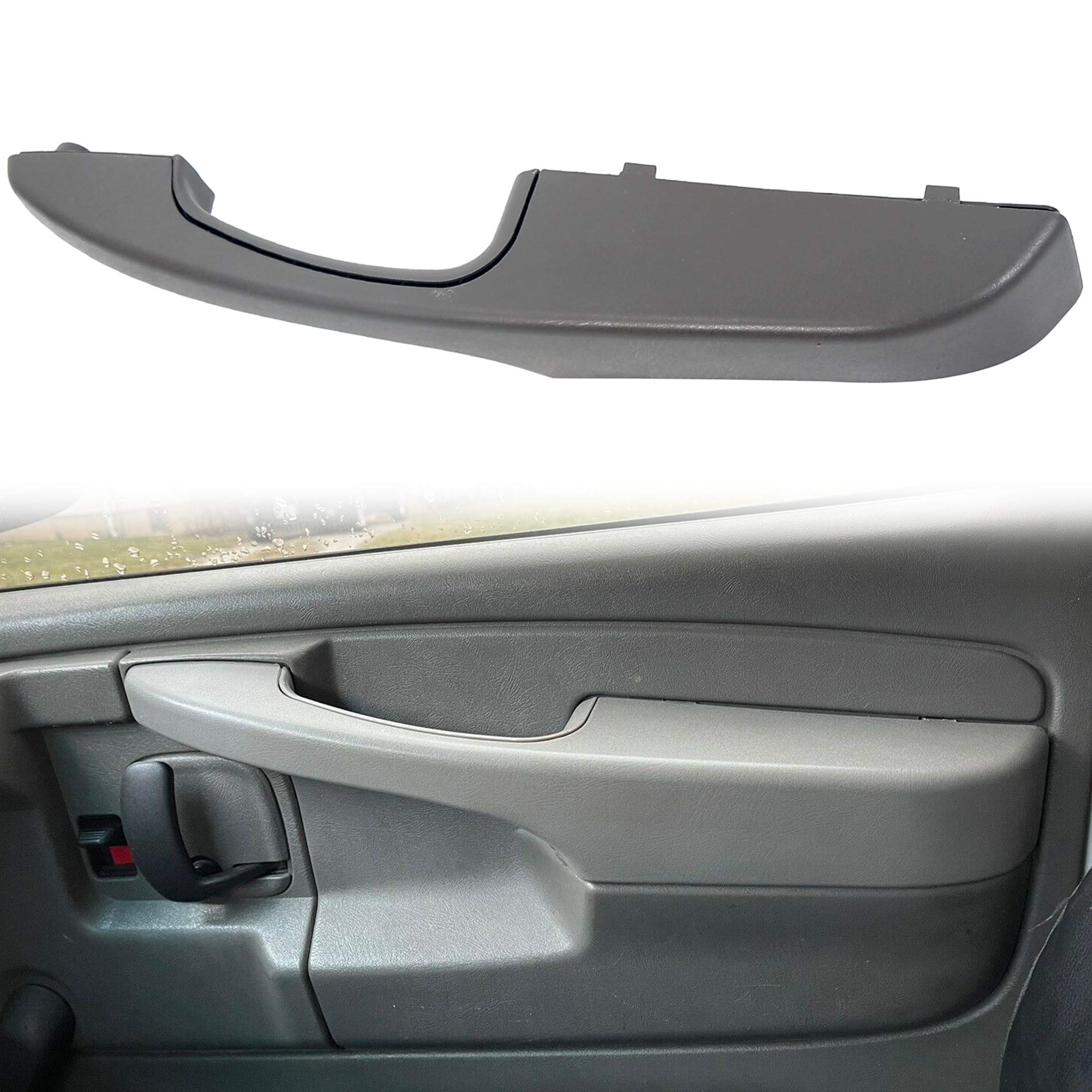 ECOTRIC Interior Pull Handle Door Armrest Compatible with 2003-2019 Chevrolet Express Van GMC Savana Right Passenger Side - Replace for 10388387 and 15817114