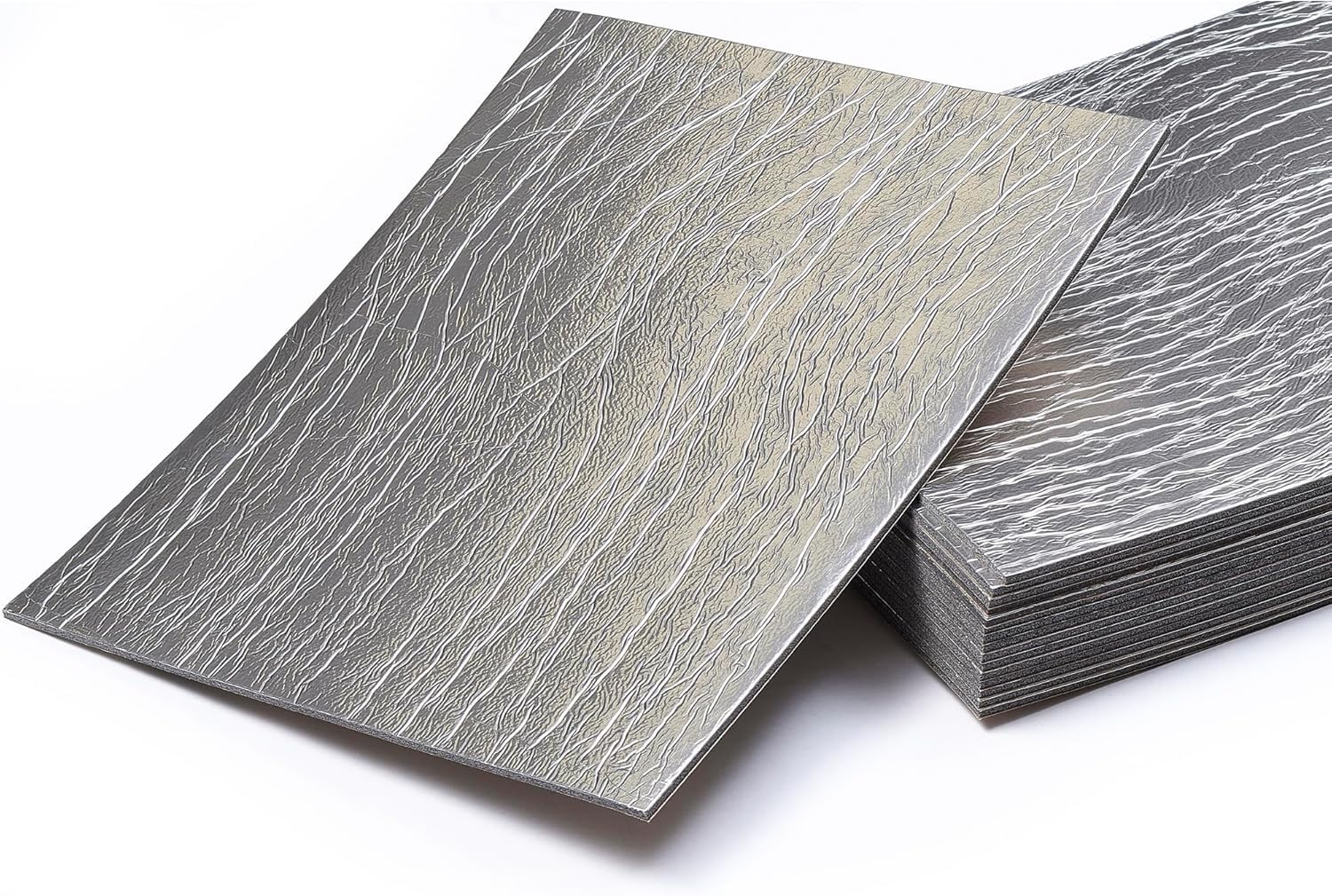 Siless Liner 157 Mil (4 Mm) 18 Sqft Aluminum Foil Finish Car Sound Deadening & Heat Insulation Closed Cell Foam - Pe Foam Sound