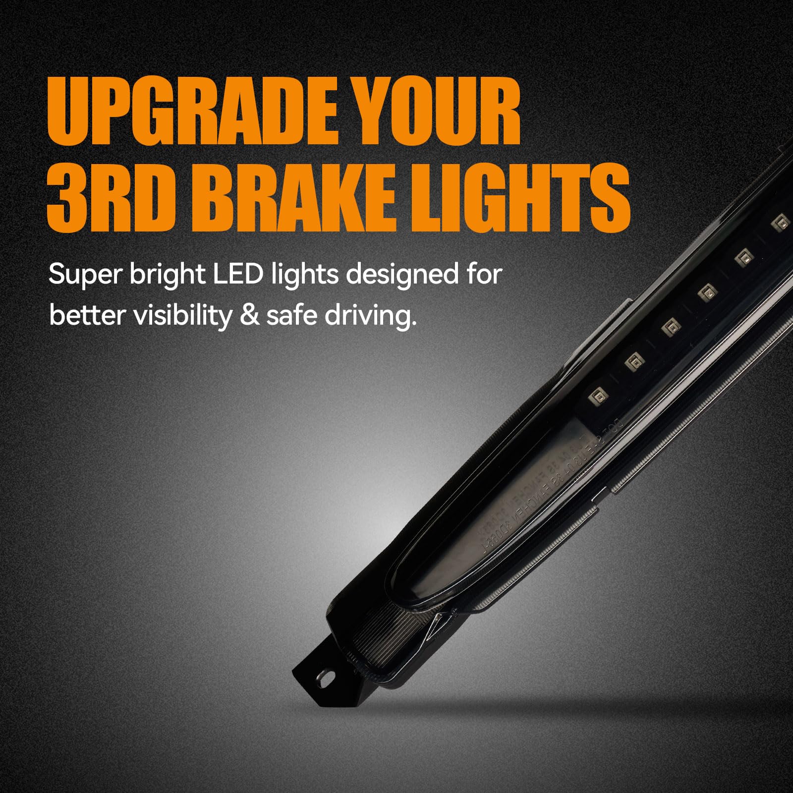 Cxdar Third 3Rd Brake Light Led For 2002-2009 Chevy Trailblazer Gmc Envoy, High Mount Rear Brake Lights Assembly For 04-07 Buick