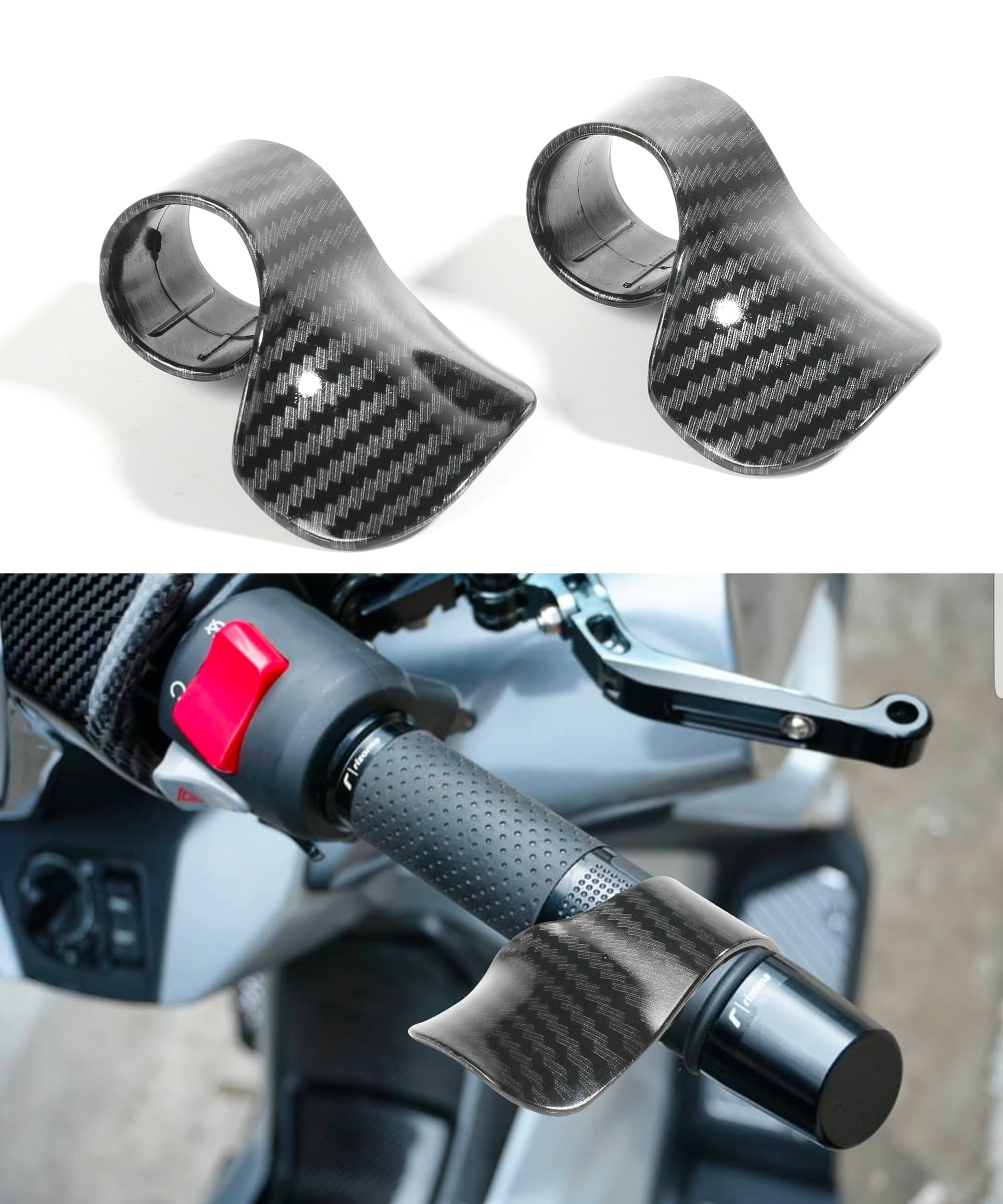 Racoona 2Pcs Motorcyle Cruise Control,Motorcycle Throttle Assist,Car Accessories Motorcycle Throttle Holder Motorcycle Throttle