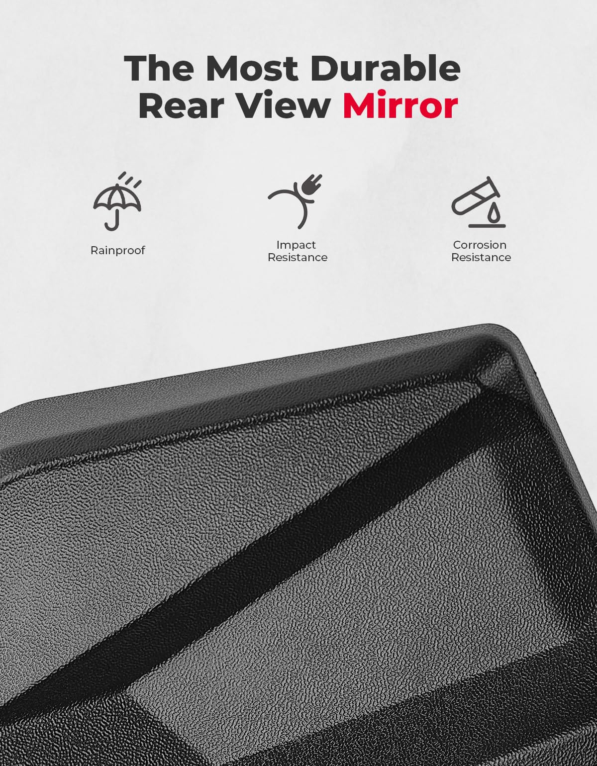 Kemimoto Rear View Mirror Compatible With Cfmoto Uforce 1000/1000 Xl, Uforce Center Mirror Rearview Mirror Replace 2019 2020 202