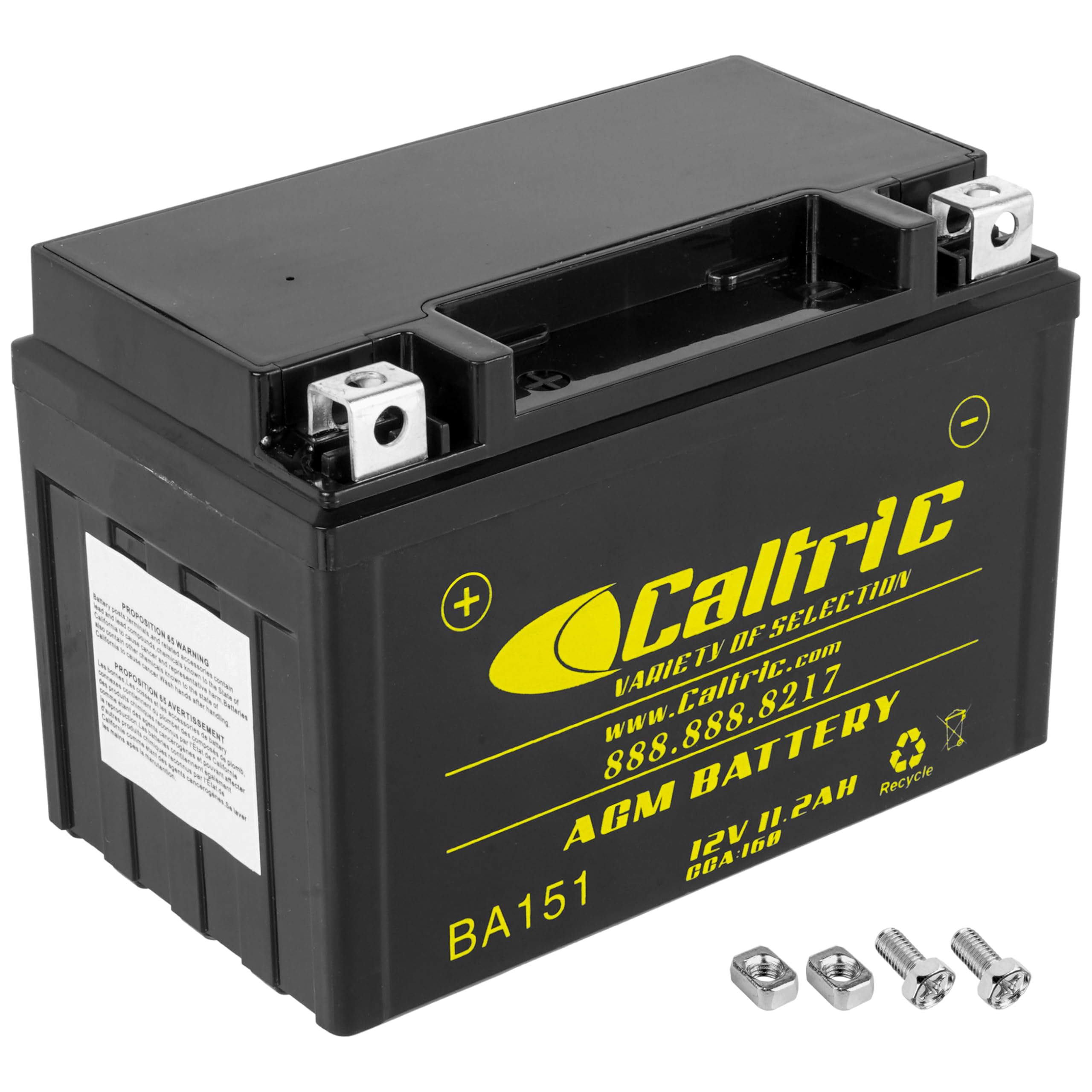 Caltric Agm Battery Compatible with Yamaha 950 Xvs950C Xv-S950C Bolt 950 2014-2016