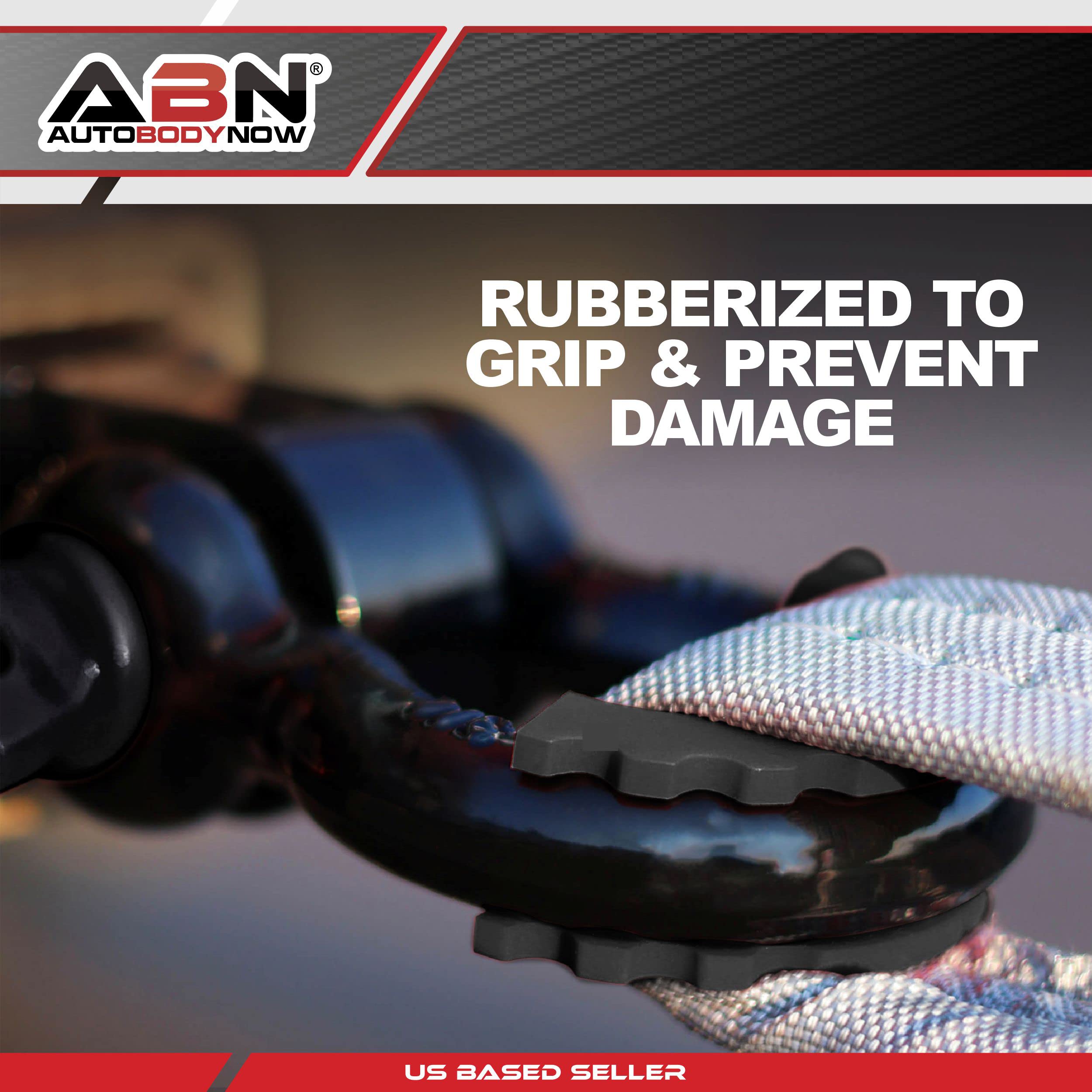 Abn Utv Tow Strap Recovery Kit - 35,000Lbs Working Load Limit Heavy Duty Tow Straps, Offroad Tree Saver Straps, Snatch Block, Pu