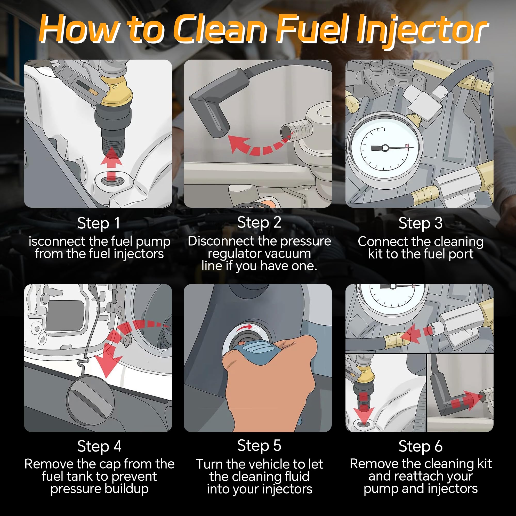 AdvanEX Fuel Injector 4 Holes Compatible with Chrysler Town & Country 3.3L 3.8L 2008-2010; Dodge Grand Caravan 3.3L 3.8L 2008-20