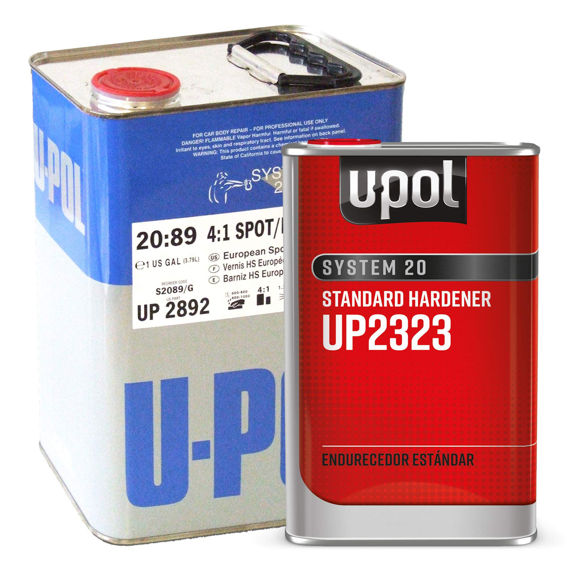 U-Pol 2892 High Solids Urethane (4.4 Voc) High Solids Spot Repair Urethane Clearcoat Kit With Standard (65 To 90F) Temperature H