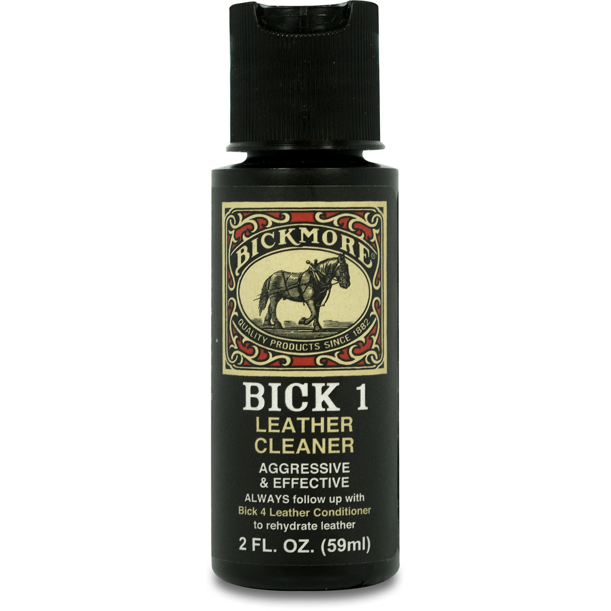 Bickmore Bick 1 Leather Cleaner 2 Oz - Clean Dirt, Oil, Sweat, Salt, And Water Stains From All Colored, White, And Black Leather