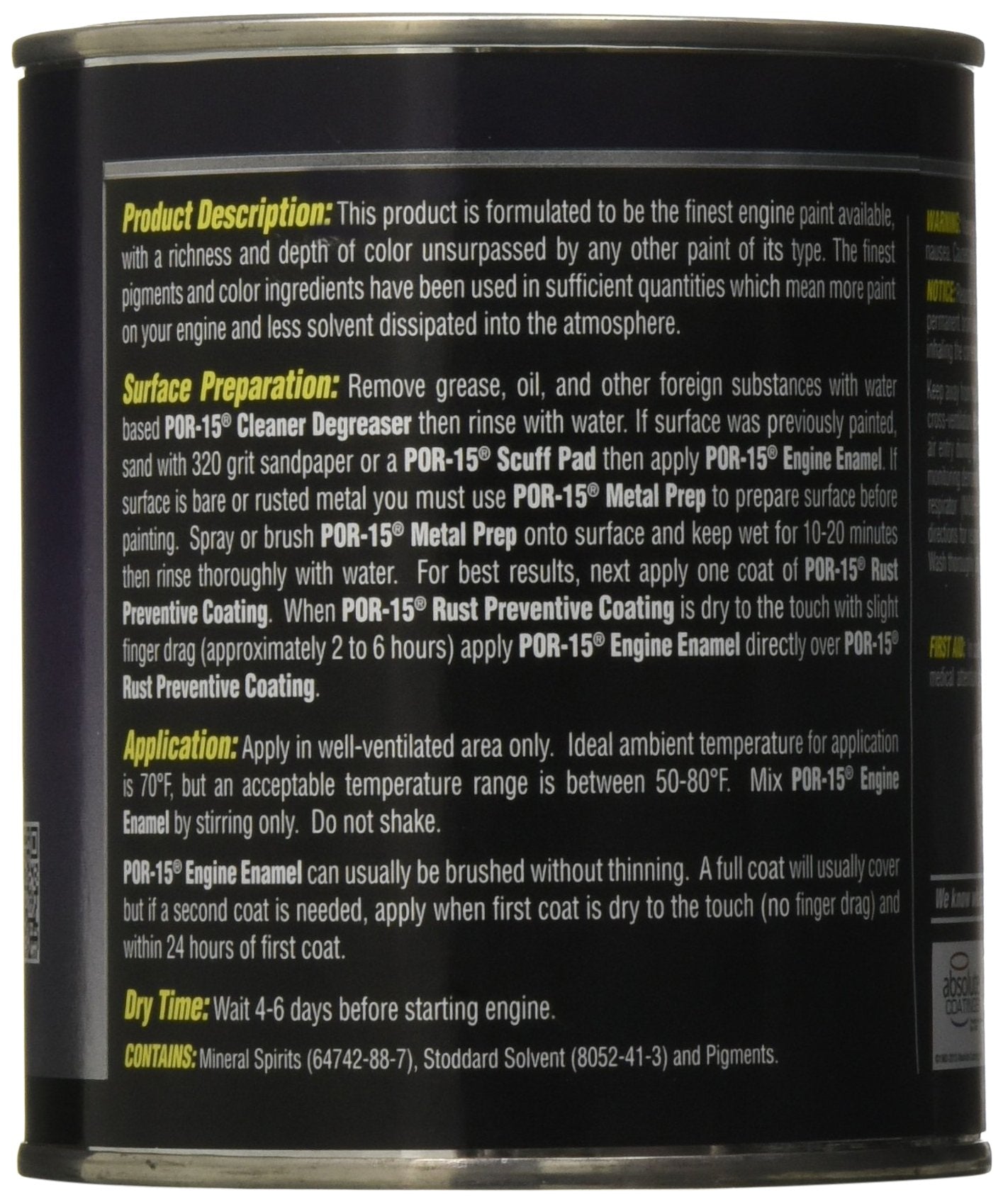 Por-15 High Temperature Engine Paint, Aluminum Engine Enamel, 16 Fluid Ounces…