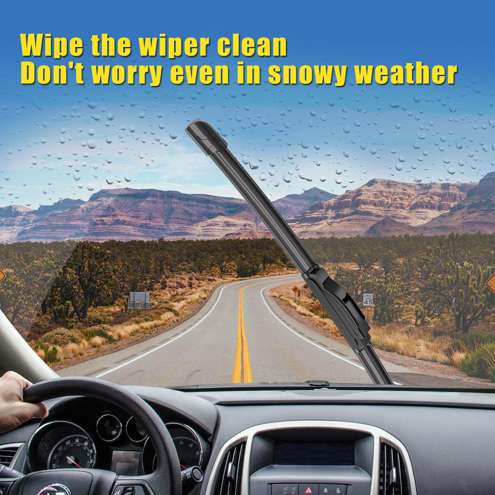 Hrsno 26''+18'' Wipers Replacement For Honda Civic 2021-2016 Hrv 2022-2016 Kia Sedona2021-2014 Nissan Murano 2023-2015 Toyota Ca