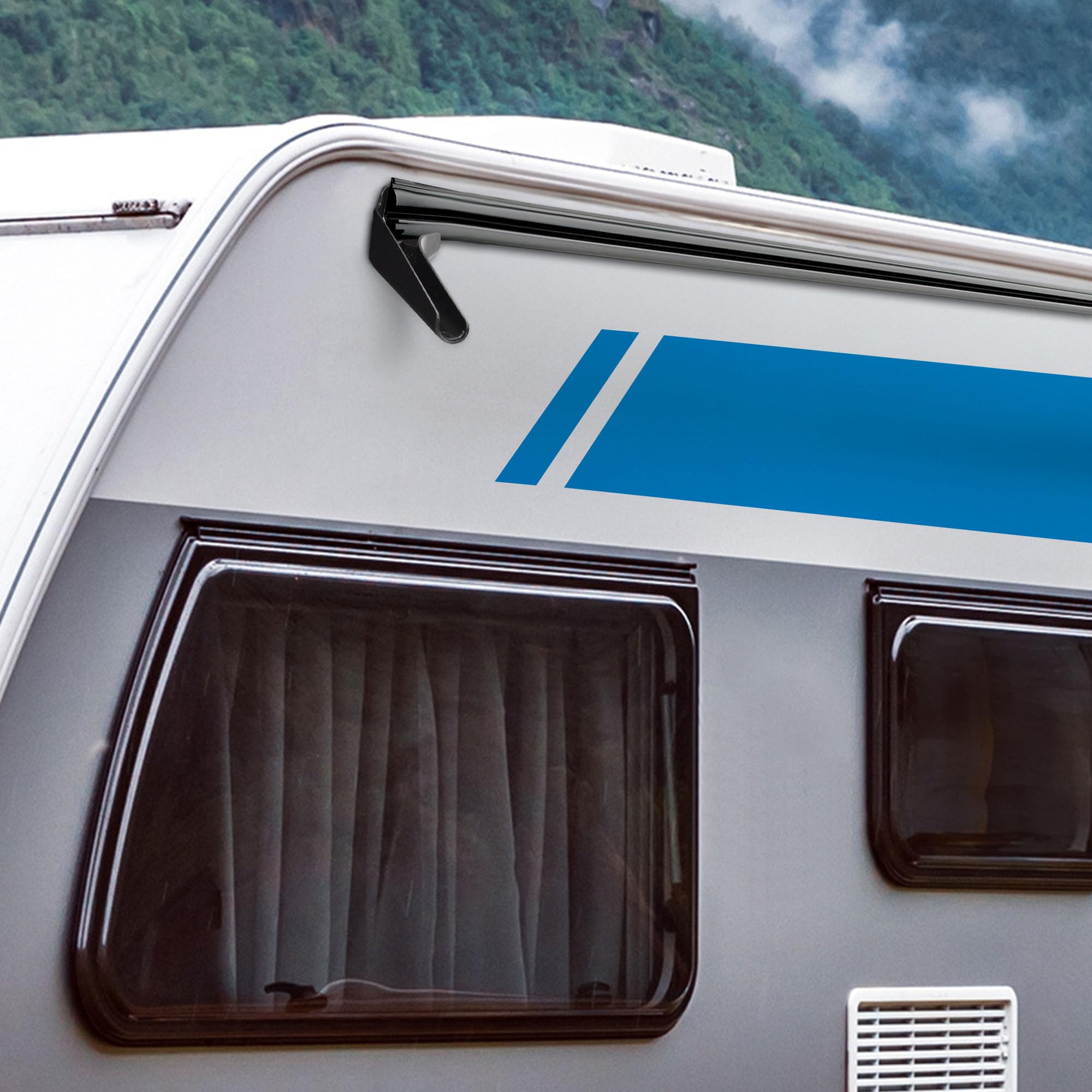 Camco RV Gutter Spouts with Built-in Extensions | Direct Rain Water Runoff Away from The RV | Features an Easy Installation, a S