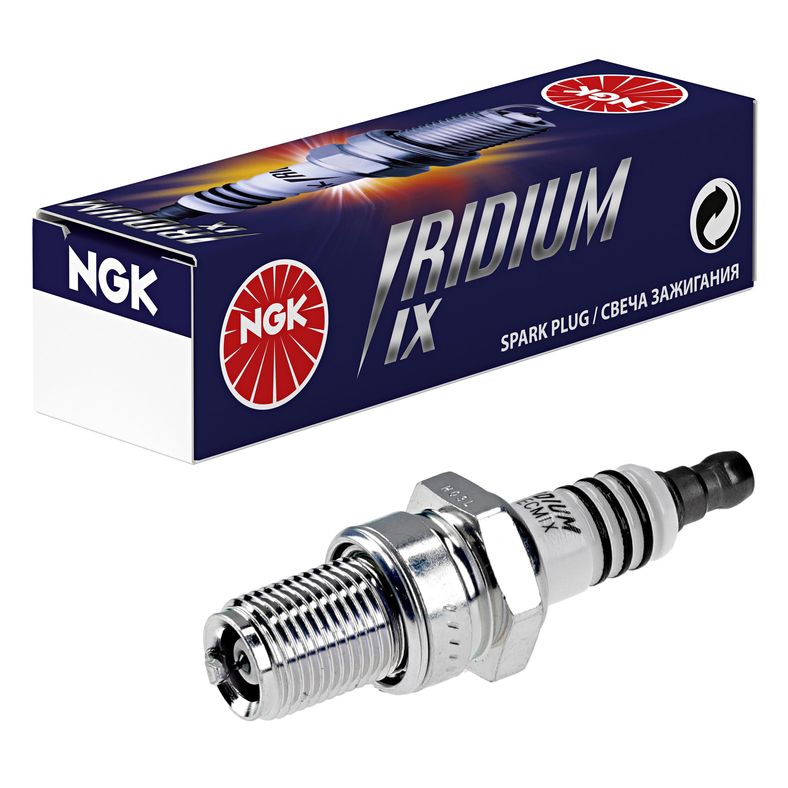 Ngk (2707) Br9Ecmix Iridium Ix Spark Plug, Pack Of 1, One Size