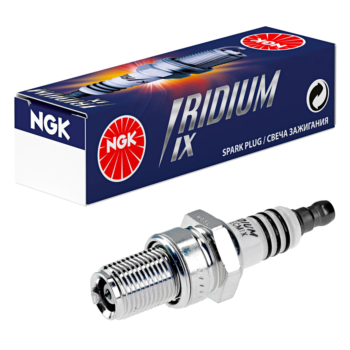 Ngk (2707) Br9Ecmix Iridium Ix Spark Plug, Pack Of 1, One Size