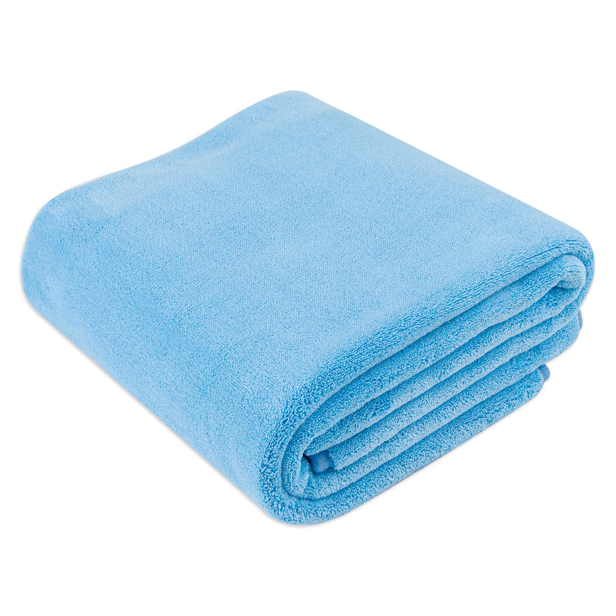 Amazon Basics Microfiber Car Drying Towel, 36''L x 25''W, Blue