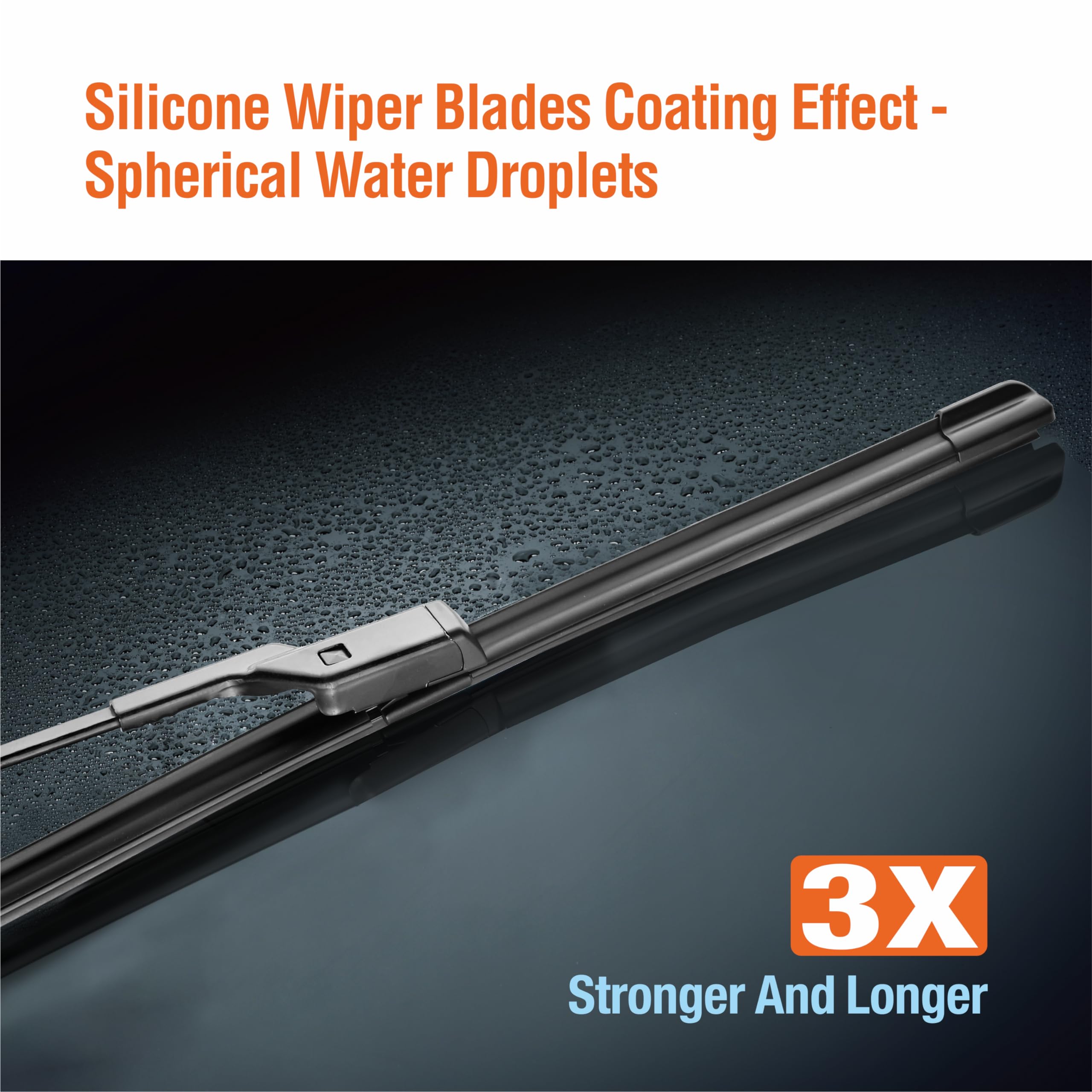 Wowiper Silicone Windshield Wiper Blades With Rear Wiper Blade For Vw Volkswagen Tiguan 2018-2022, All-Season Automotive Replace