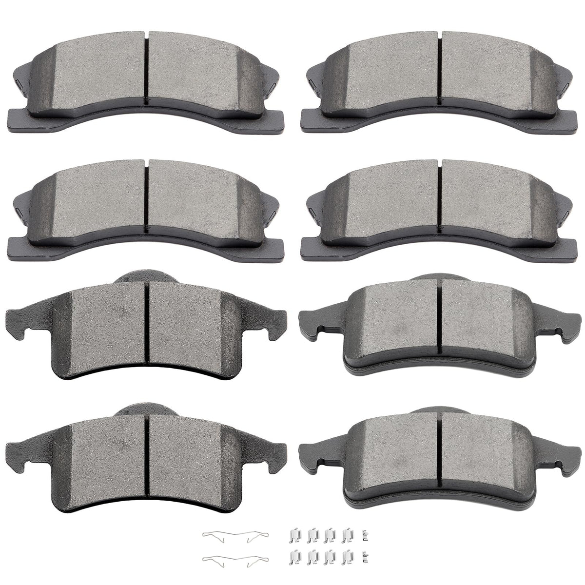 Scitoo Ceramic Brake Pads, 8Pcs Front Rear Brake Pads Brakes Kits Fit For 1999-2004 For Jeep Grand For Cherokee