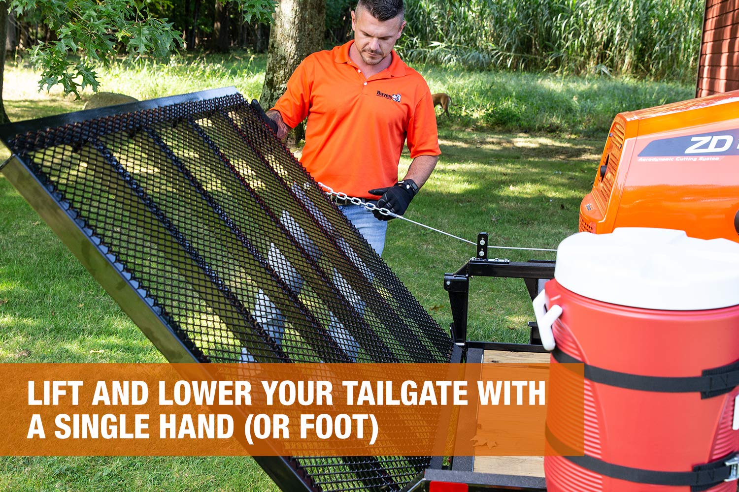 Buyers Products 5201000 EZ Gate Tailgate Assist, Reduce Physical Strain With Trailer Tailgates, Mounting Hardware Included, Hand