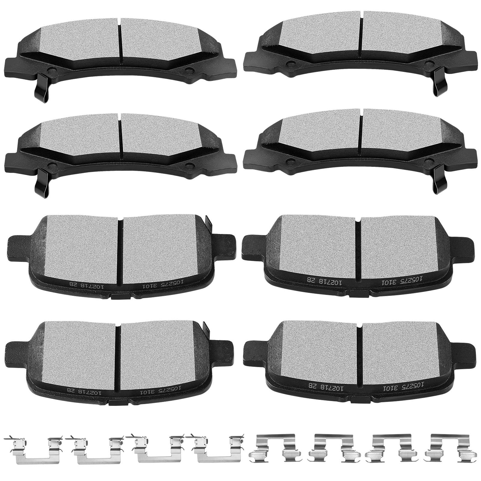 Scitoo D1159 D999 Front Ceramic Rear Semi-Metal Brake Pads Sets Fit For Chevrolet Impala 2011-2013,For Chevrolet Impala Limited