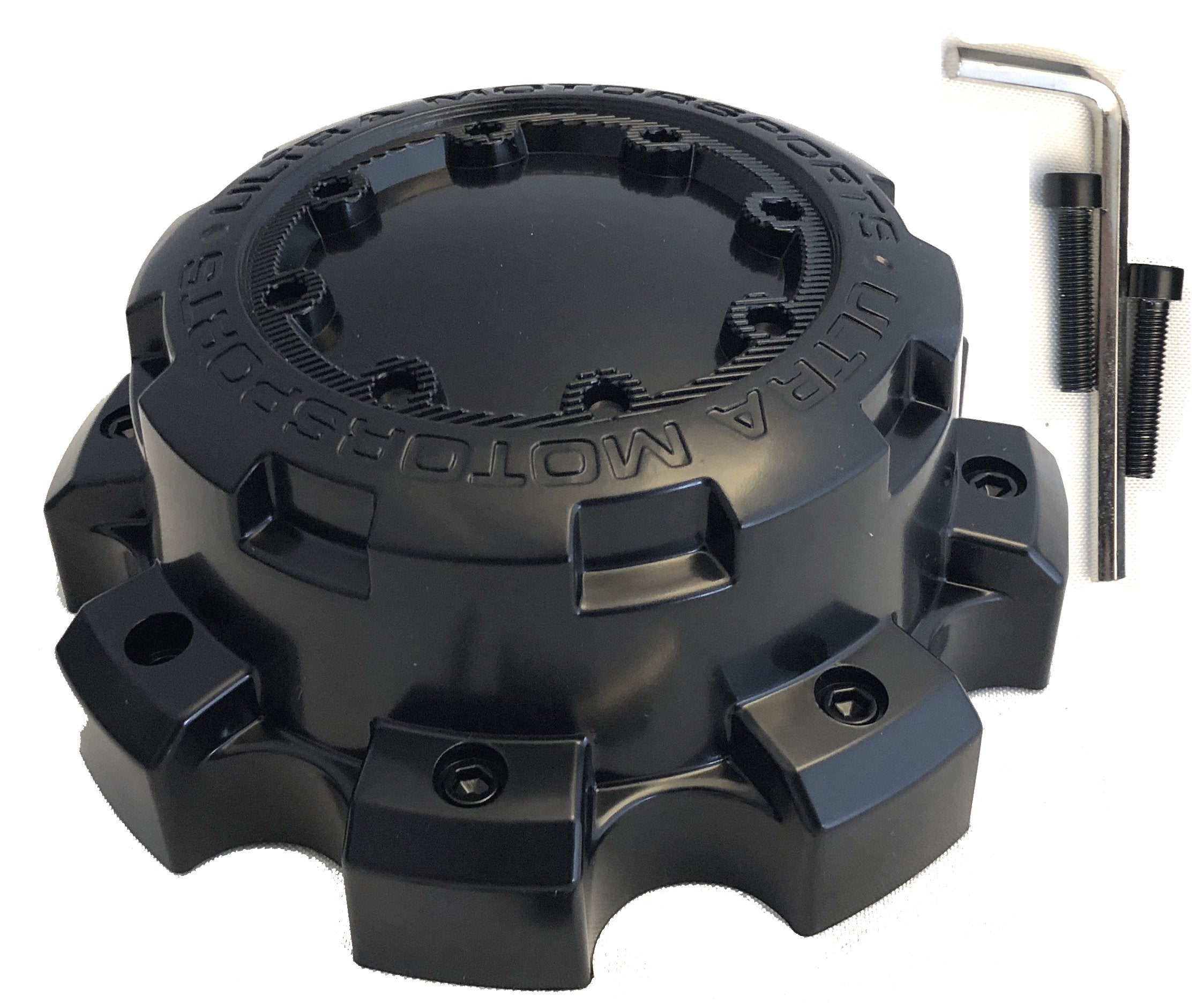 Ultra Wheel Black Wheel Center Cap p/n # 89-9879 with Bolts - Matte Black