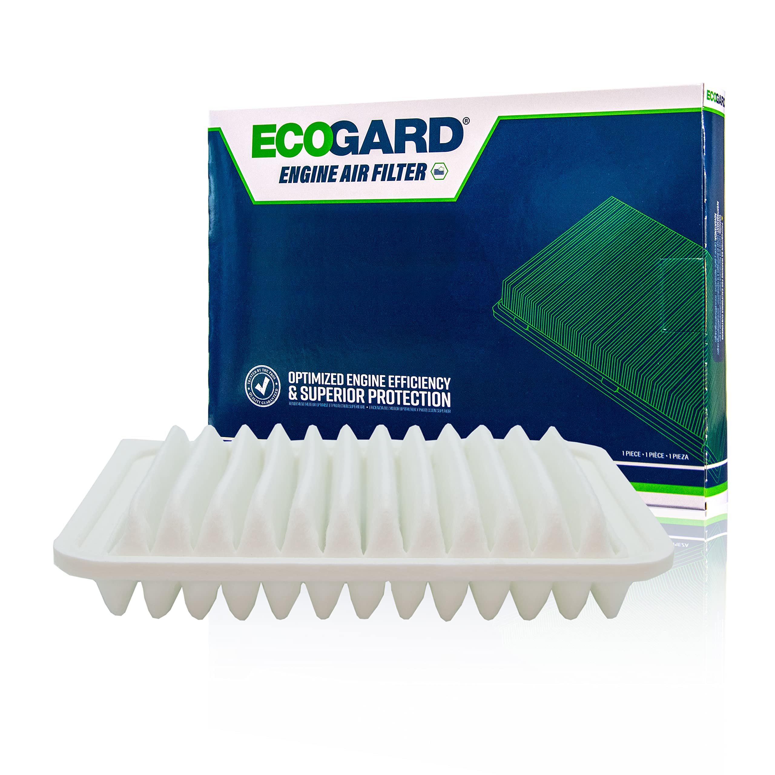 Ecogard Xa5655 Premium Engine Air Filter Fits Pontiac Vibe 1.8L 2009-2010 | Scion Xd 1.8L 2008-2014, Im 1.8L 2016 | Toyota Corolla 1.8L 2009-2019, Yaris 1.5L 2006-2018, Matrix 1.8L 2009-2014