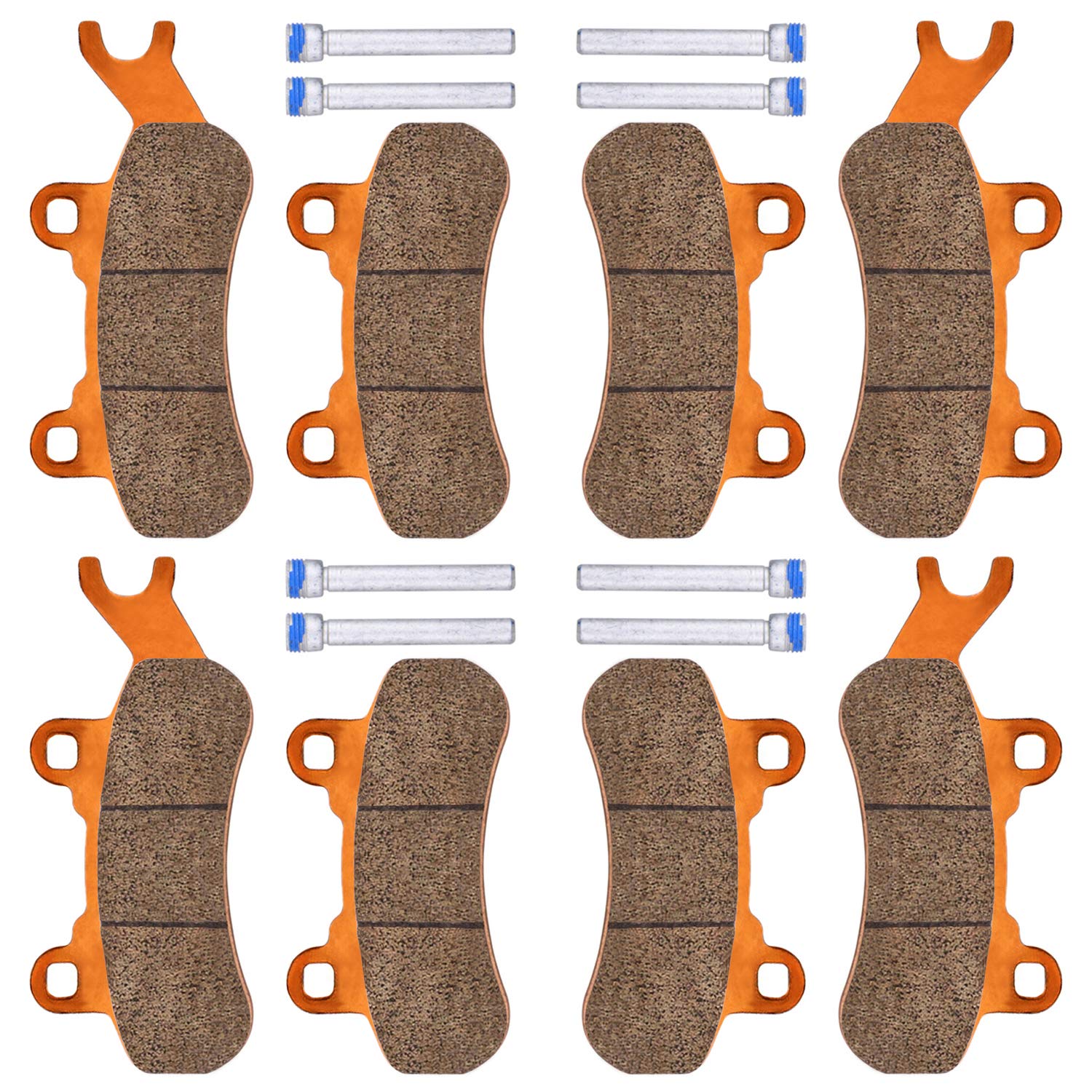 4 Sets Front & Rear Brake Pads for Can-Am Maverick X3 & X3 Max 4x4 XRS DPS 2017-2023,2019 2020 2021 Maverick Trail 800 1000 Spor