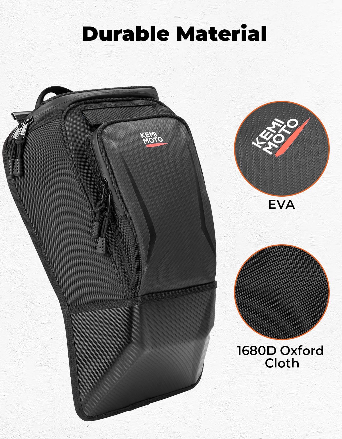 KEMIMOTO X3 Center Storage Bag with Two Hydration Backpacks Updated Storage Shoulder Console Cargo Bag Seat Center Compatible wi