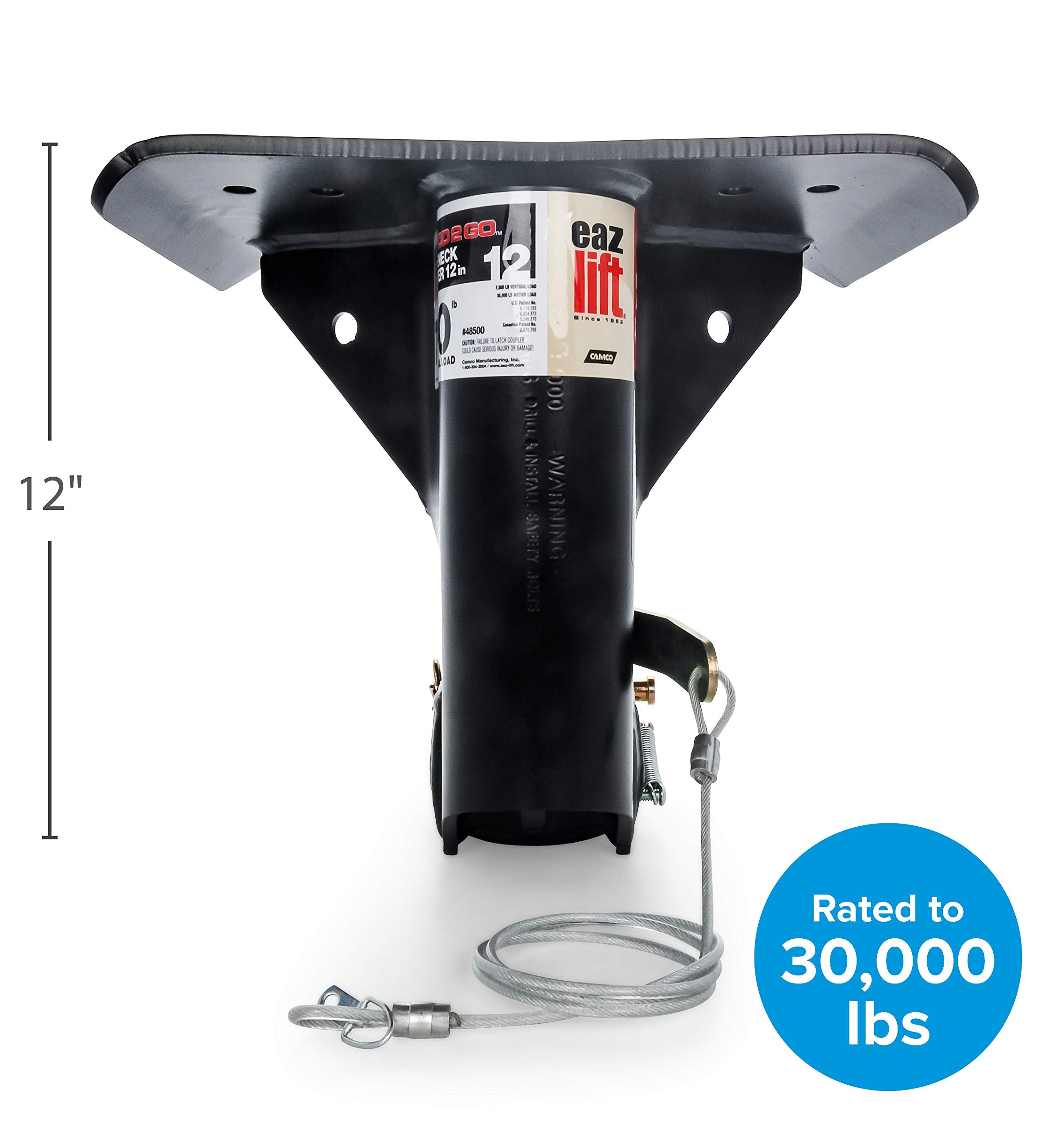 Eaz Lift Eaz-Lift 12-Inch Gooseneck Adapter | Converts Fifth Wheel Trailers To Gooseneck Trailers | Easy To Install | (48500)