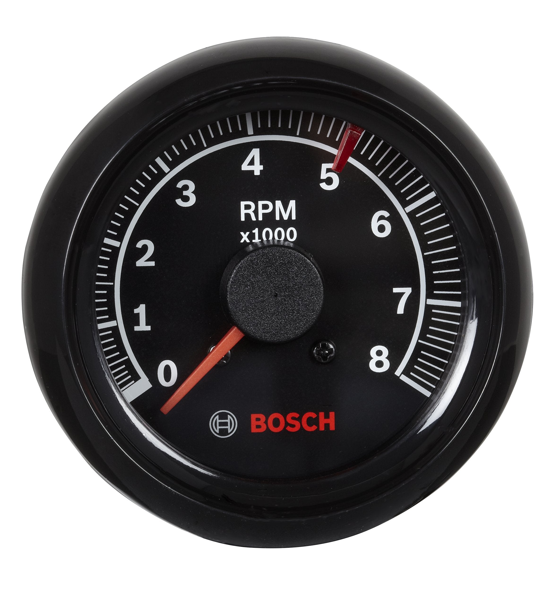 Bosch Sp0F000025 Sport Ii 2-5/8'' Tachometer (Black Dial Face, Black Bezel)