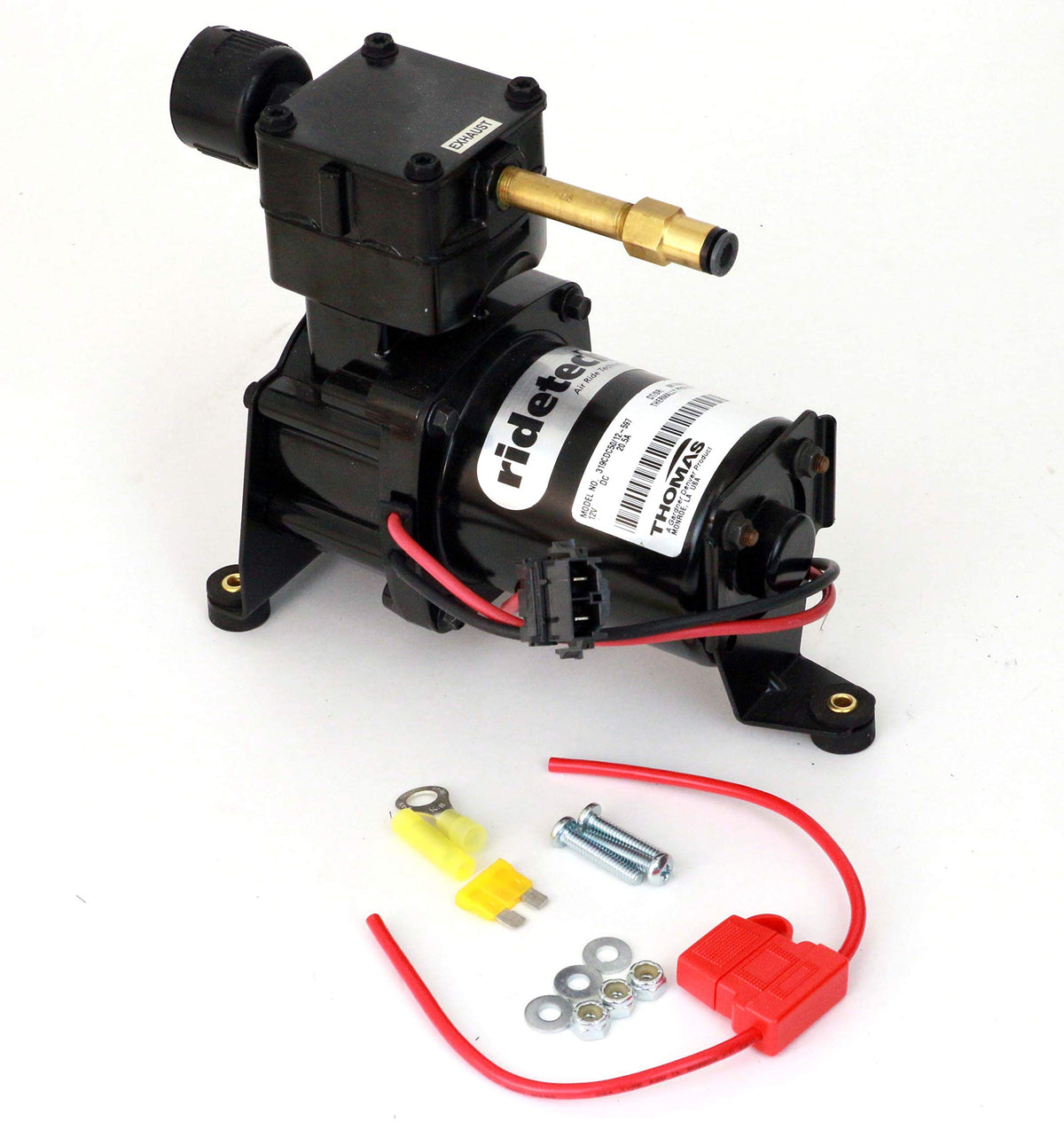Ridetech 31920002 Thomas Oilless 150 PSI 12v Universal Air Compressor Kit - Car & Truck Air Spring/Air Ride Suspension - 319CDC5