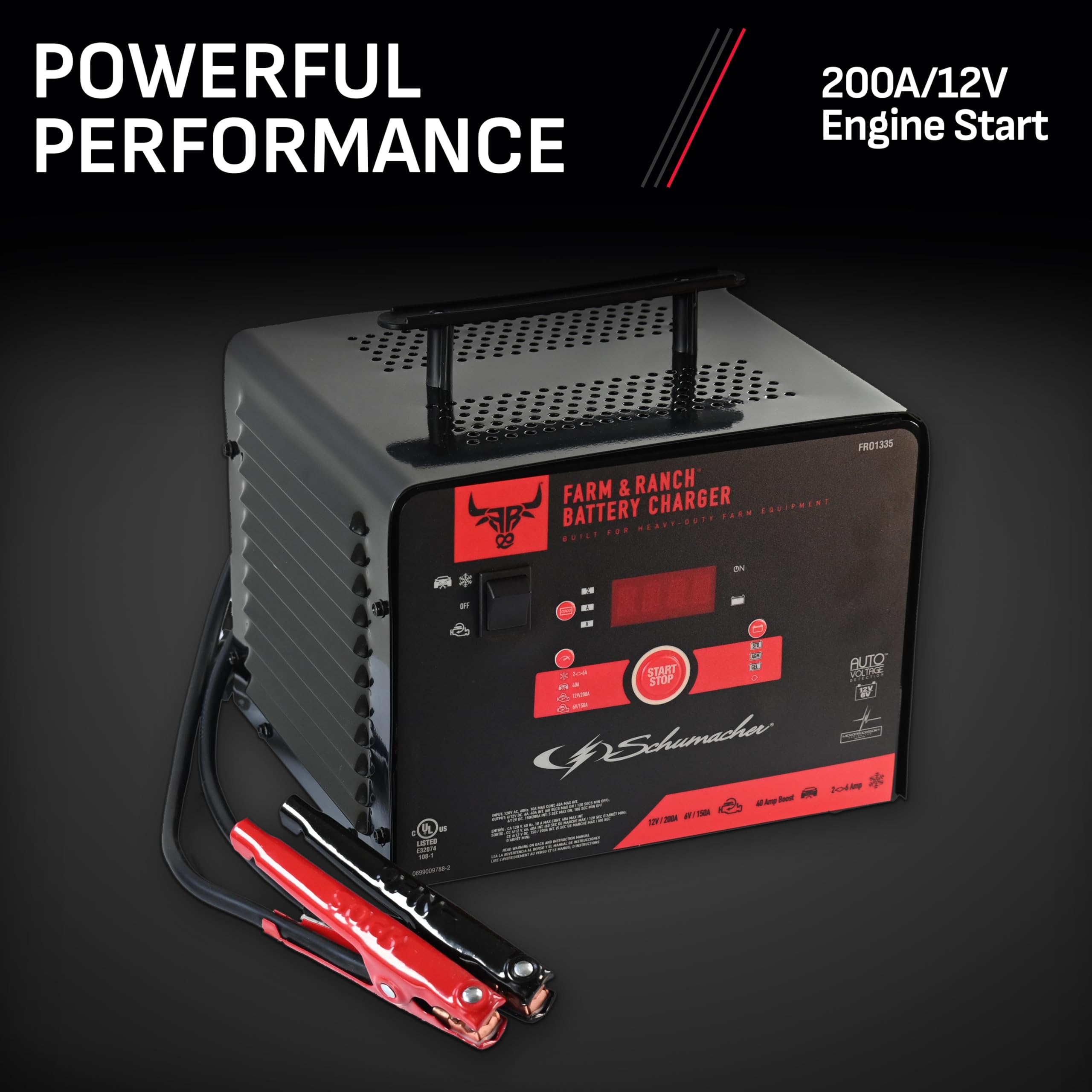 Schumacher Battery Charger, Engine Starter, Boost Maintainer, And Auto Desulfator - 150/200 Amp, 40 Amp Boost, 6V/12V - For Cars, Trucks, Suvs, Rvs, And Farm Equipment