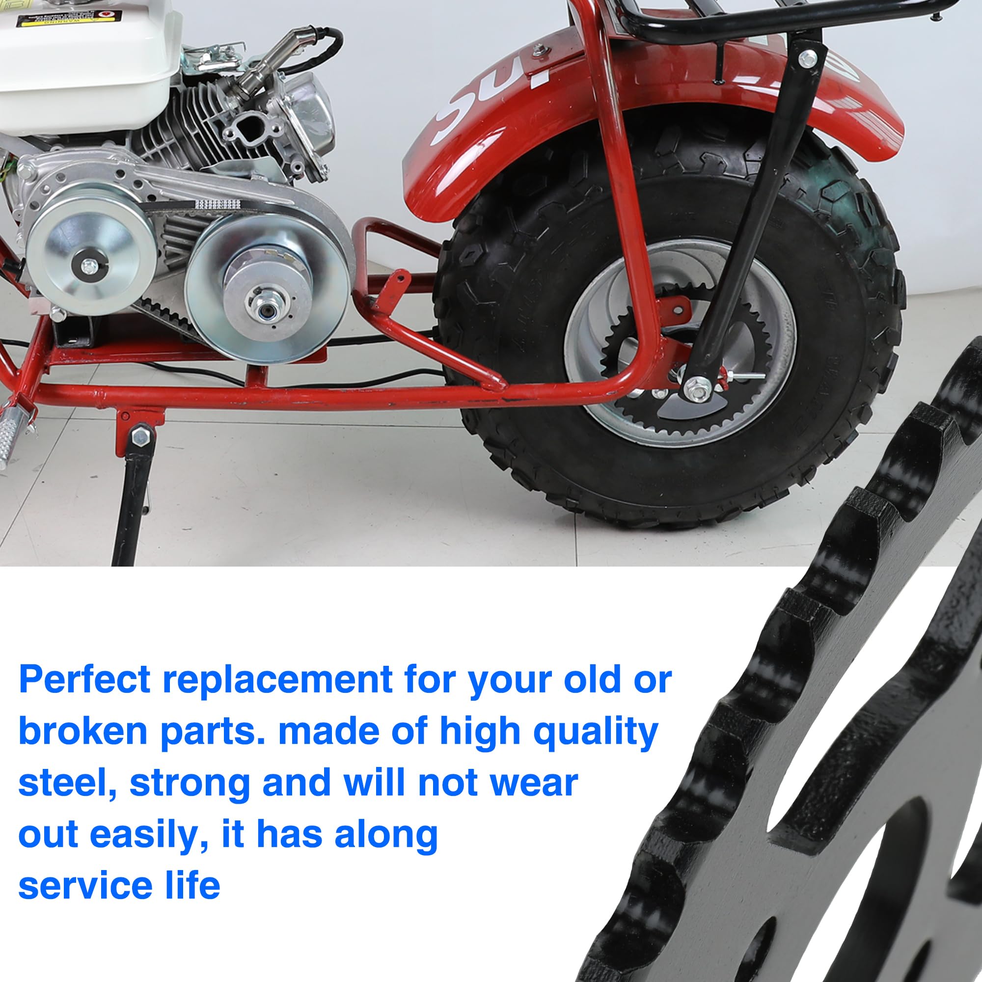 YOXUFA 40/41/420 Chain 40T Tooth Mini Bike Sprocket 40mm Bore for Coleman BT200X CT200U CT200U-EX Baja Warrior TrailMaster Massi