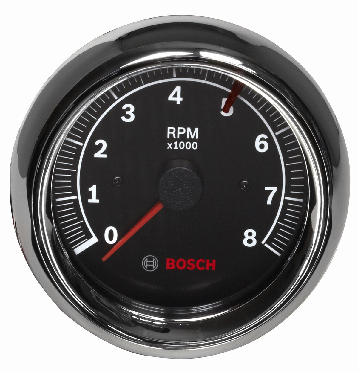 Actron Bosch Sp0F000018 Sport Ii 3-3/8'' Tachometer (Black Dial Face, Chrome Bezel)