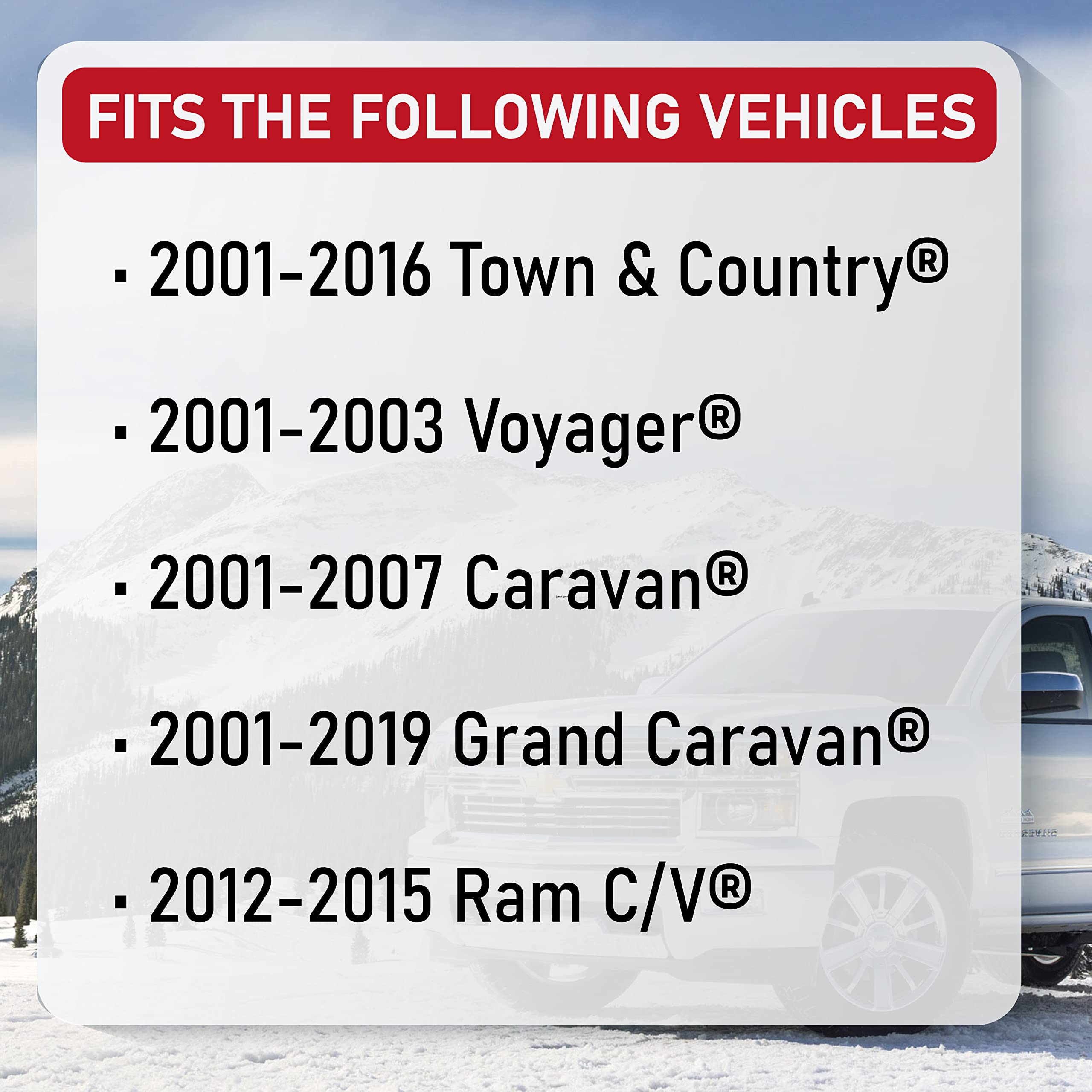 Replacement Rear Right Passenger Side Sliding Door Lock Actuator - Compatible with Chrysler and Dodge - Town & Country, Grand Ca
