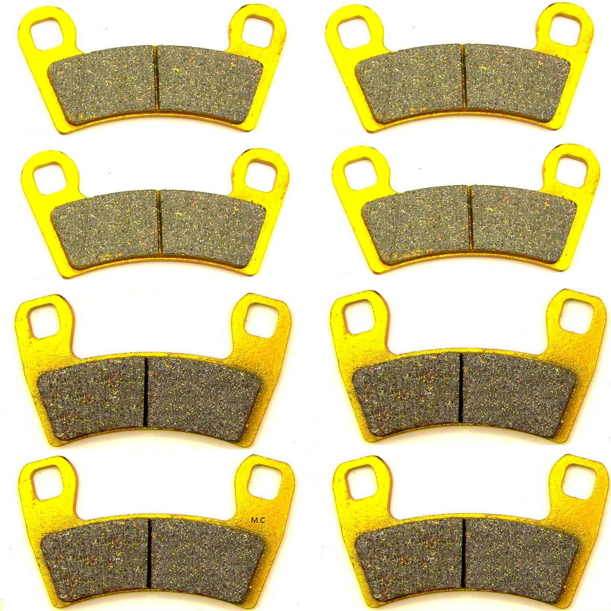 Master Chen Front Rear Brake Pads Brakes For Polaris Razor Rzr 900 50'' Rzr-S 900 60'' Inch 2015-2020 - Rzr S 1000 2016-2020 - Rzr Trail 900 S 900 1000 2020-2024 Fa456 Fa657 2206025 2203318 Mc0451