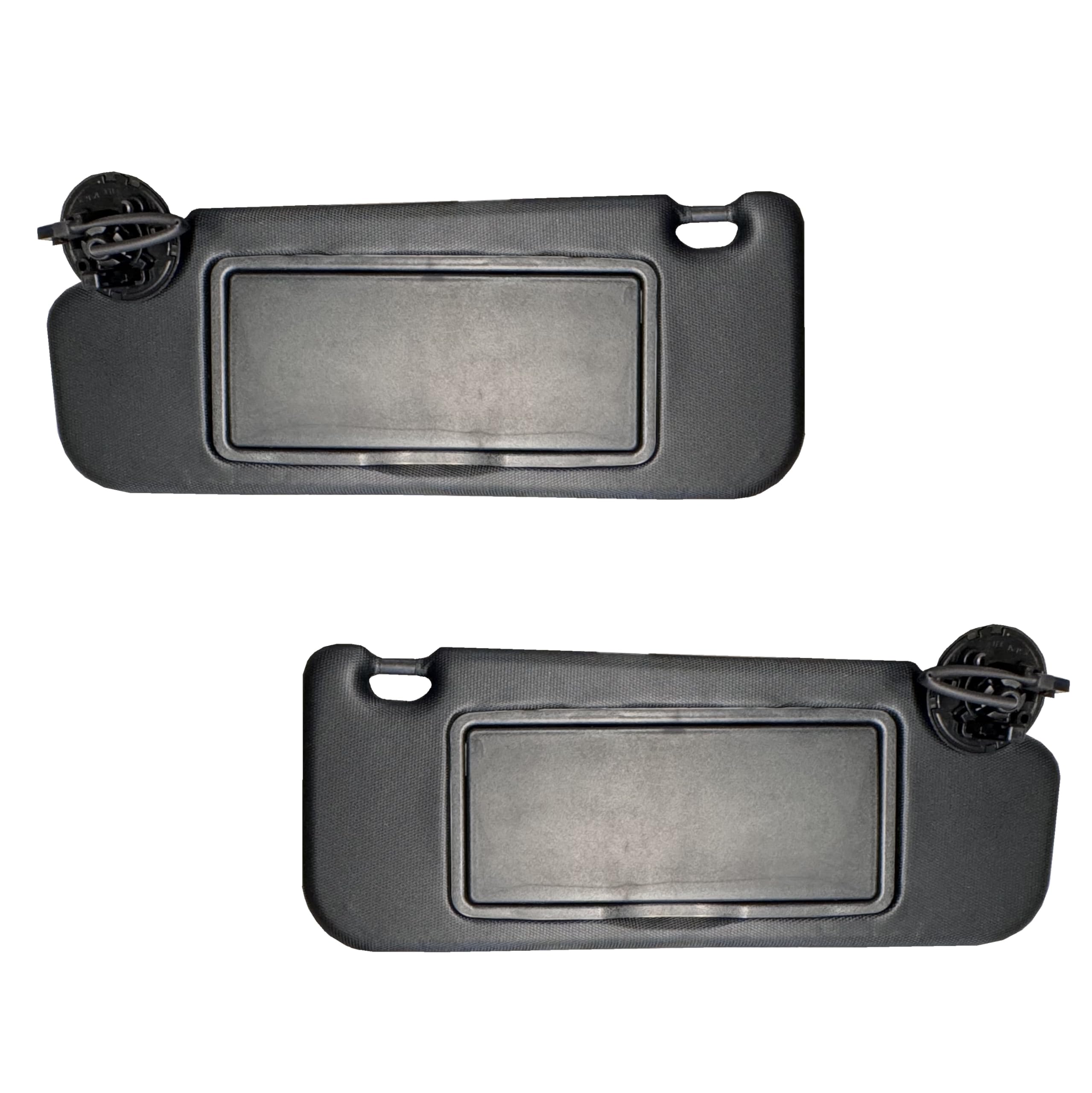 Sun Visor Fits for Chevy Cruze 2017 2018 Pair Set Left + Right Black 2MPLASTIC (Black + Light)