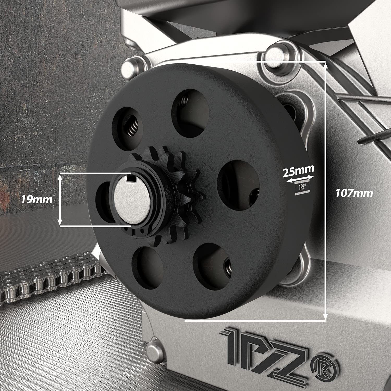 1Pz Ap2-12T Centrifugal Clutch 3/4' Bore #35 Chain 12 Tooth For Go Karts Mini Bike Replacement Parts 12T With # 35 Chain