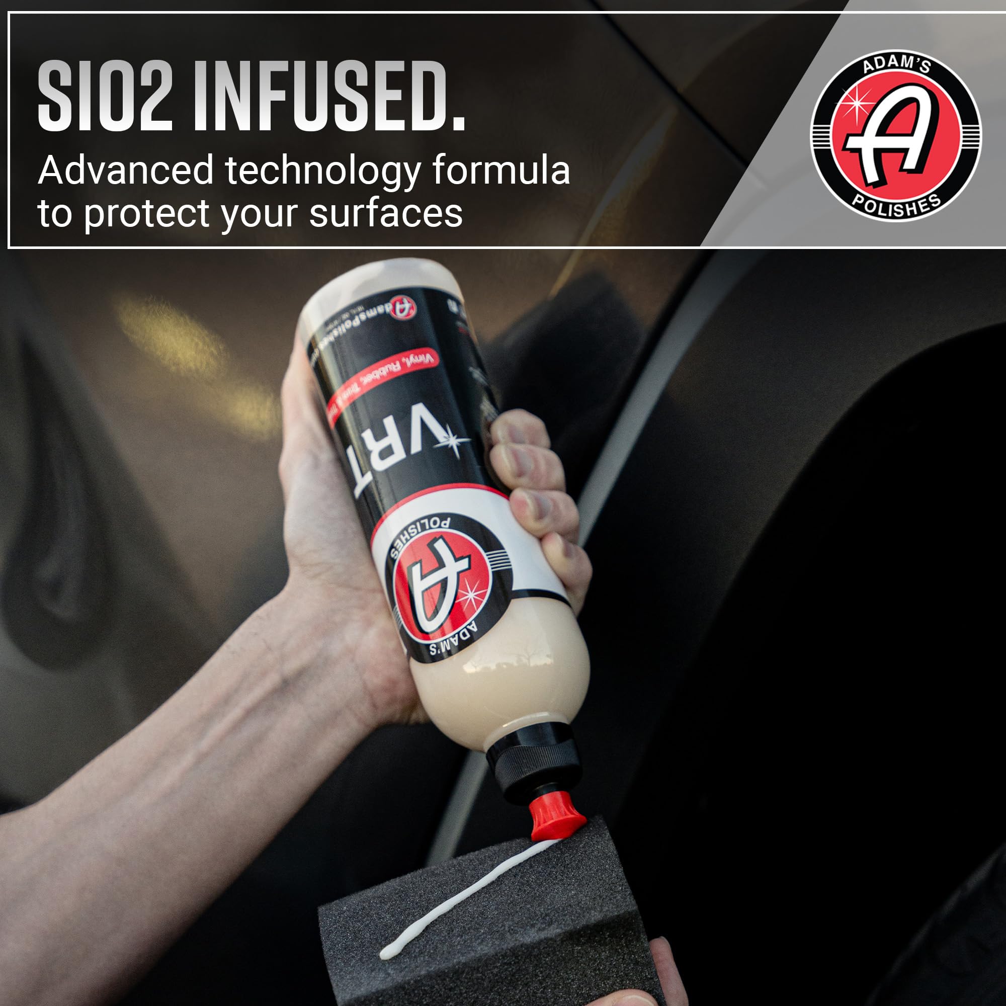 Adam'S Polishes Vrt Combo - Vinyl, Rubber And Plastic Non-Greasy Long Lasting Super Shine Dressing For Tires, Trim And More, Safe For Cars, Trucks, Suvs, Rvs & More