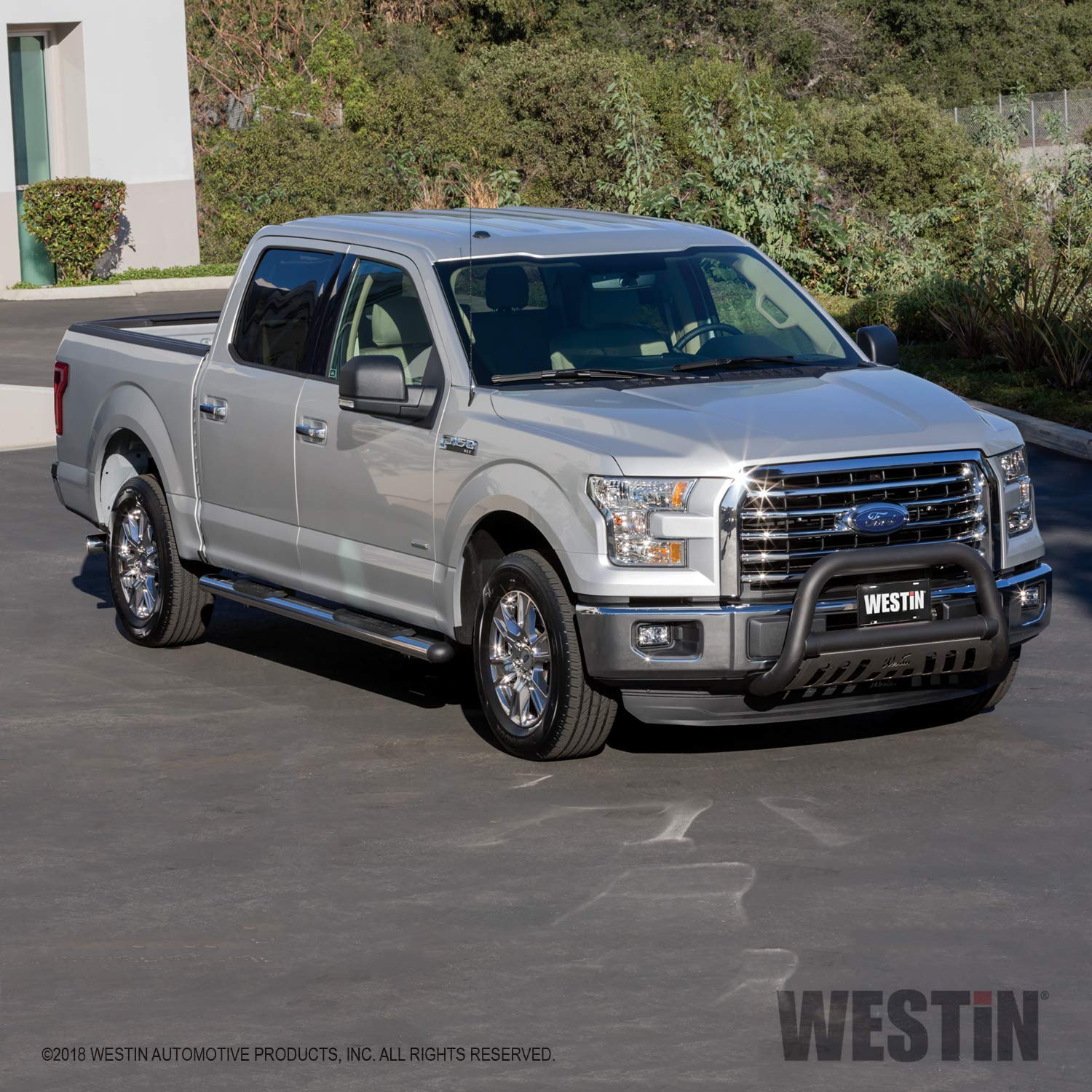 Westin 22-2055 Premier Oval Nerf Bar Mount Kit Fits 2015-2024 F150 2017-2024 F250 F350 Super Duty Black Pair