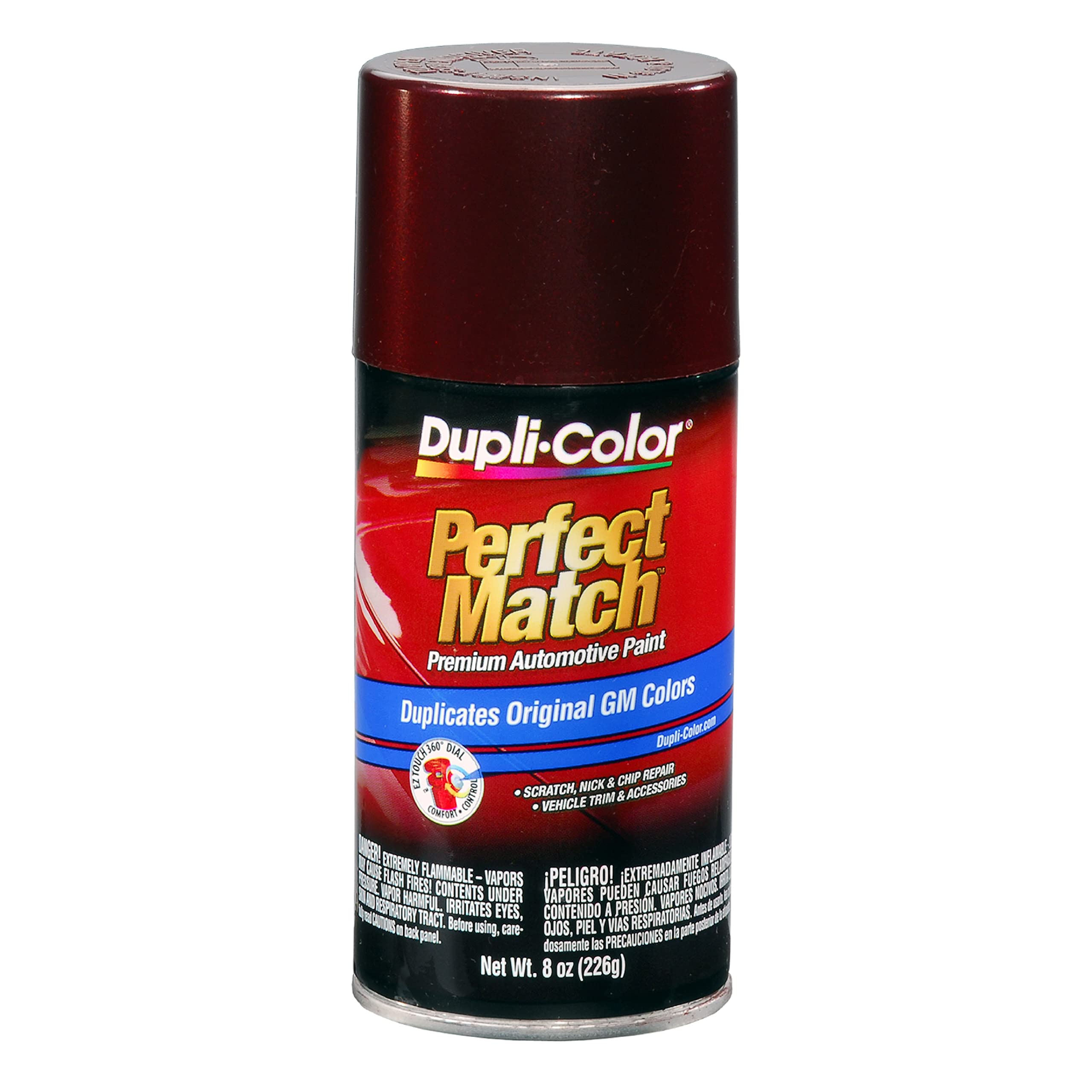 Dupli-Color EBGM05327 Perfect Match Automotive Spray Paint - General Motors Dark Garnet Red Metallic, 76 WA9154 - 8 oz. Aerosol 