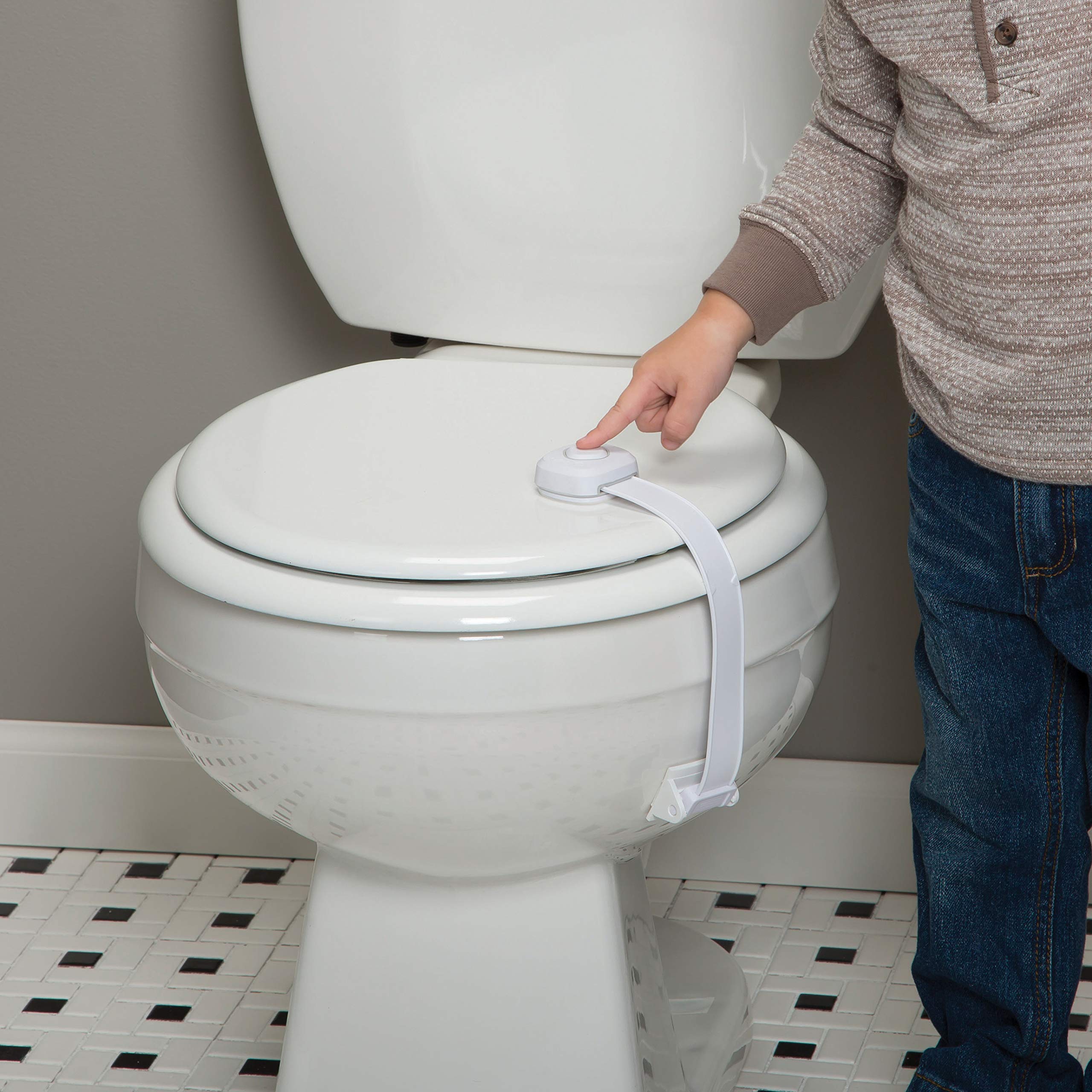 Safety 1St Outsmart Toilet Lock, Two Pack, White