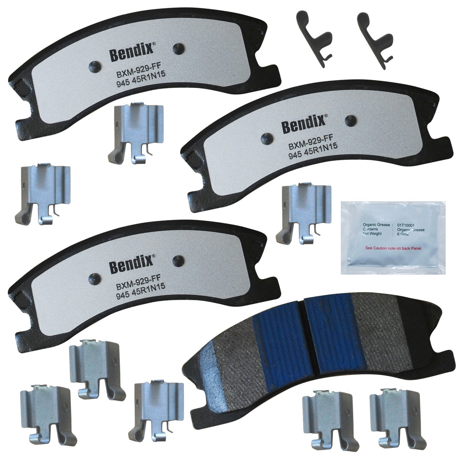 Bendix Fleet Metlok Mkd945Fm Semi-Metallic Front Brake Pads For Jeep Grand Cherokee 2004-1999