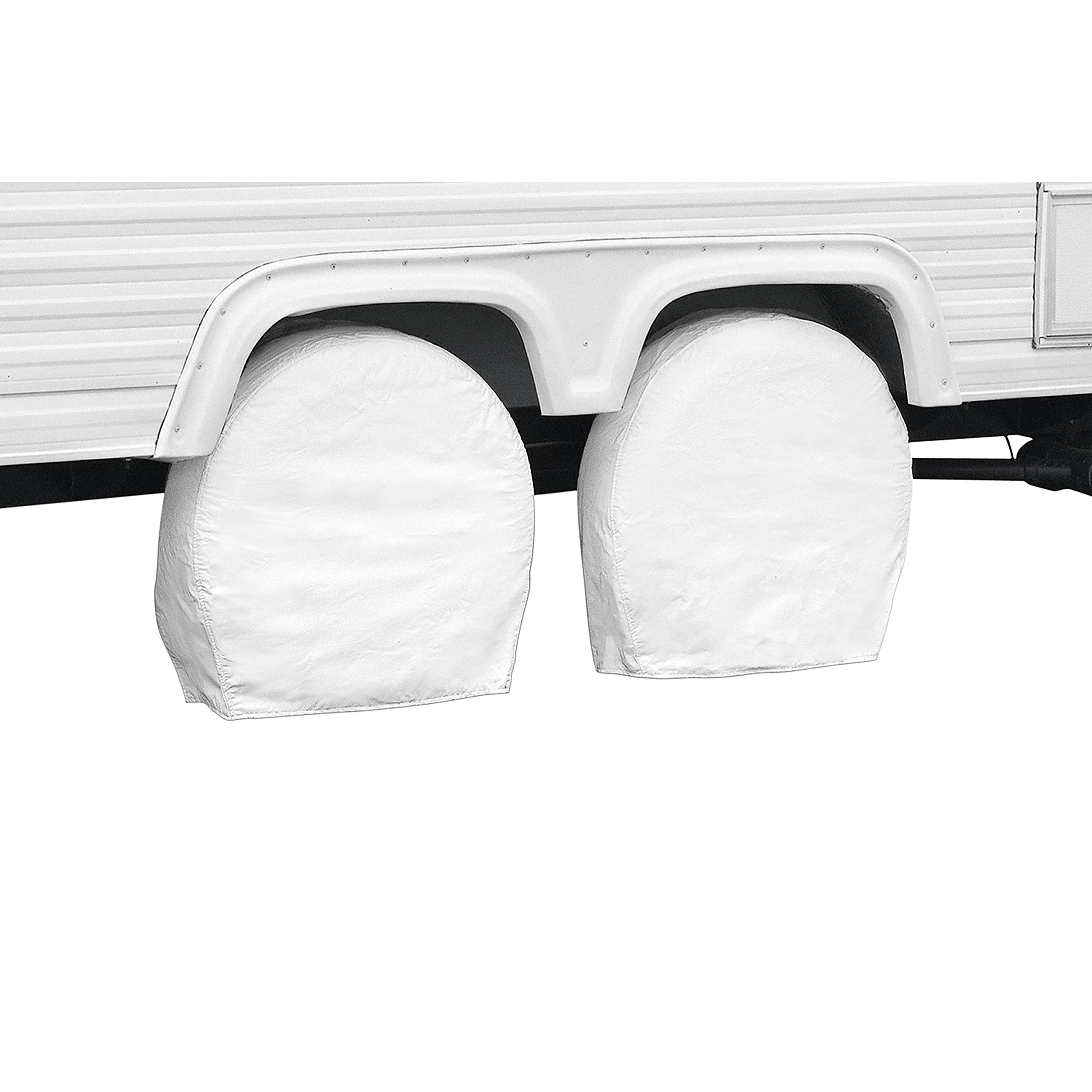 Classic Accessories 76240 Rv Wheel Cover, Motorhome Trailer Camper Van, Heavy-Duty Vinyl, Universal Fit, Polyester, Camper Trave