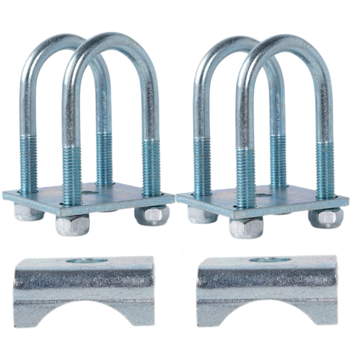 2 Pack U Bolt Mounting & Plate Kit for 2,200 lb Trailer Axle (for 1-3/4'' Round WBCARB0DJPCSM91