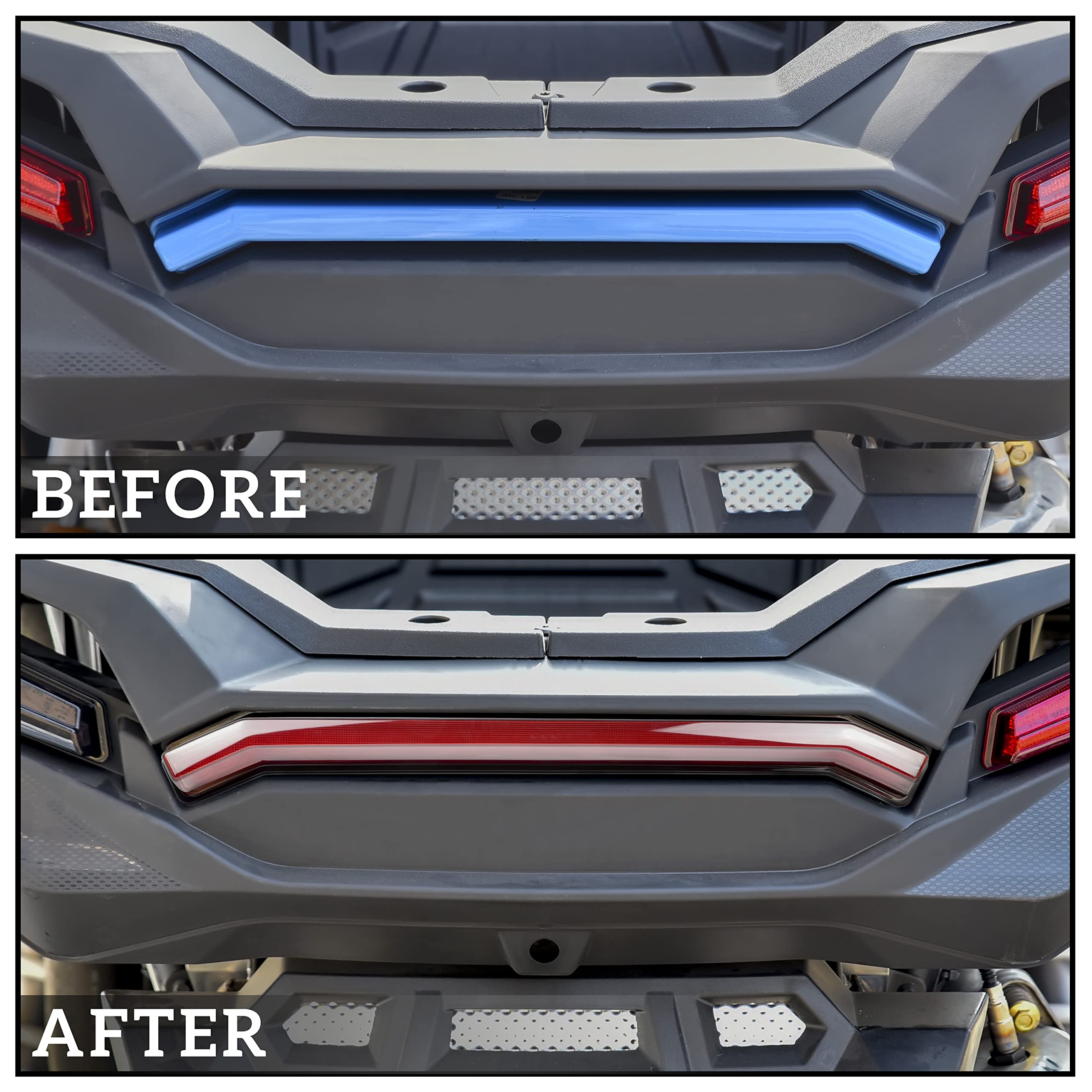 Ldetxy Led Center Tail Light For Sportsman/Rzr Xp 1000 Turbo, Rear Center Accent Lamp Taillight Brake Light Assembly For Polaris